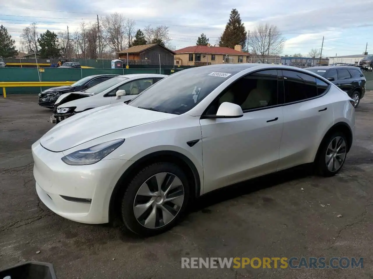 1 Photograph of a damaged car 5YJYGDEE6MF187603 TESLA MODEL Y 2021