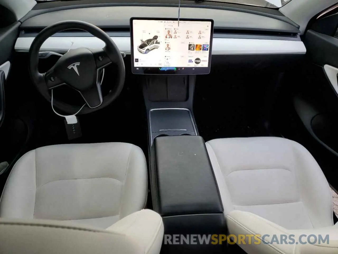 8 Photograph of a damaged car 5YJYGDEE6MF187603 TESLA MODEL Y 2021