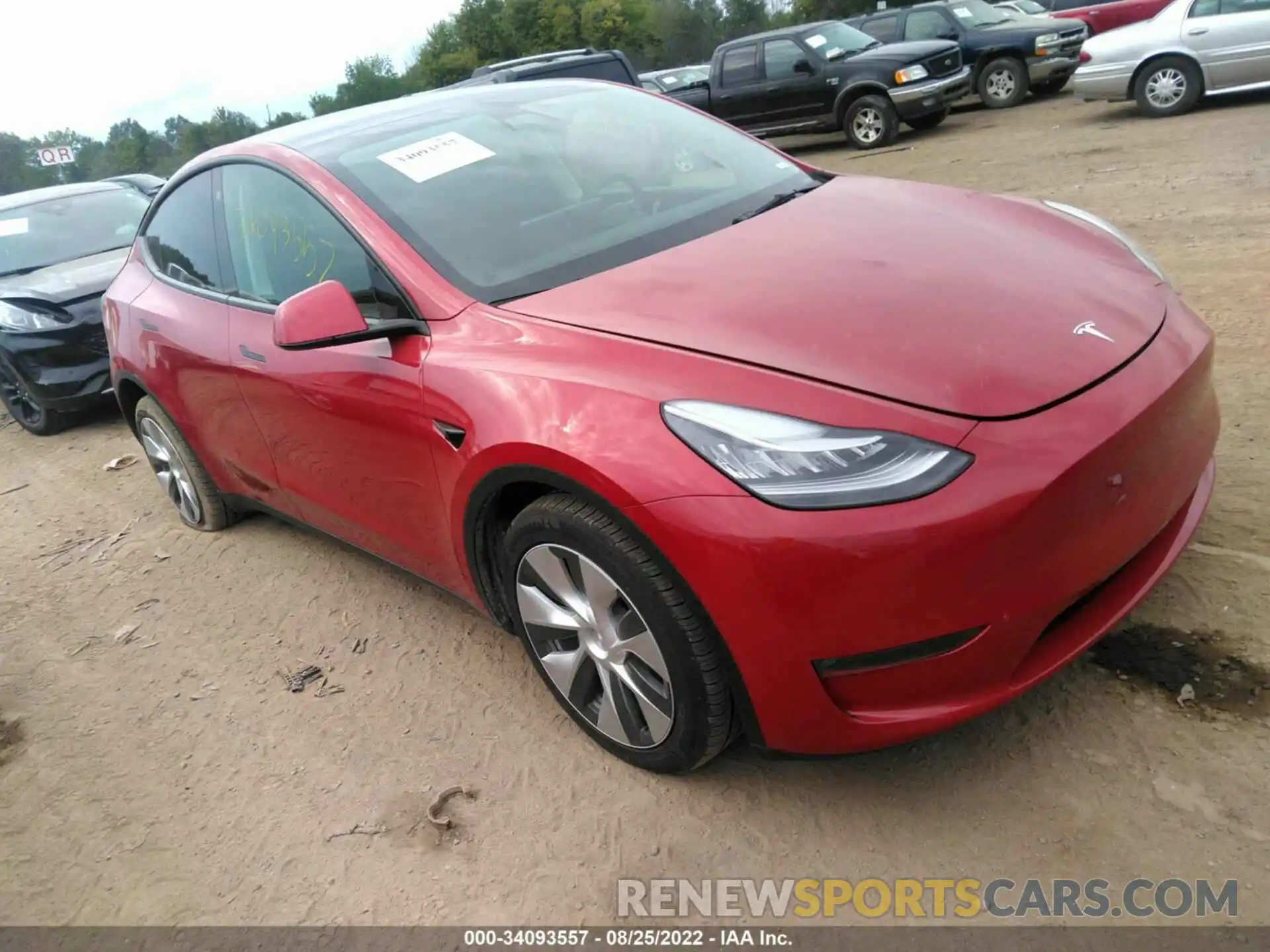 1 Photograph of a damaged car 5YJYGDEE6MF196835 TESLA MODEL Y 2021