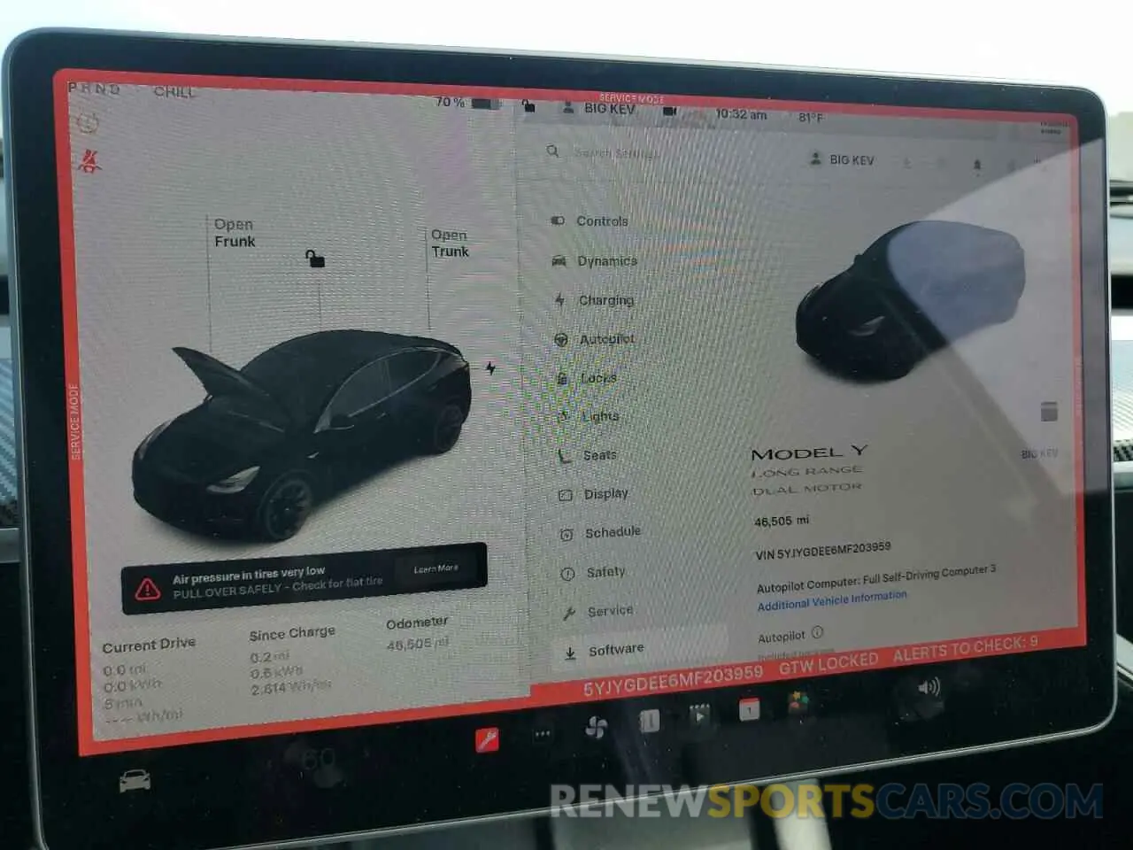 9 Photograph of a damaged car 5YJYGDEE6MF203959 TESLA MODEL Y 2021