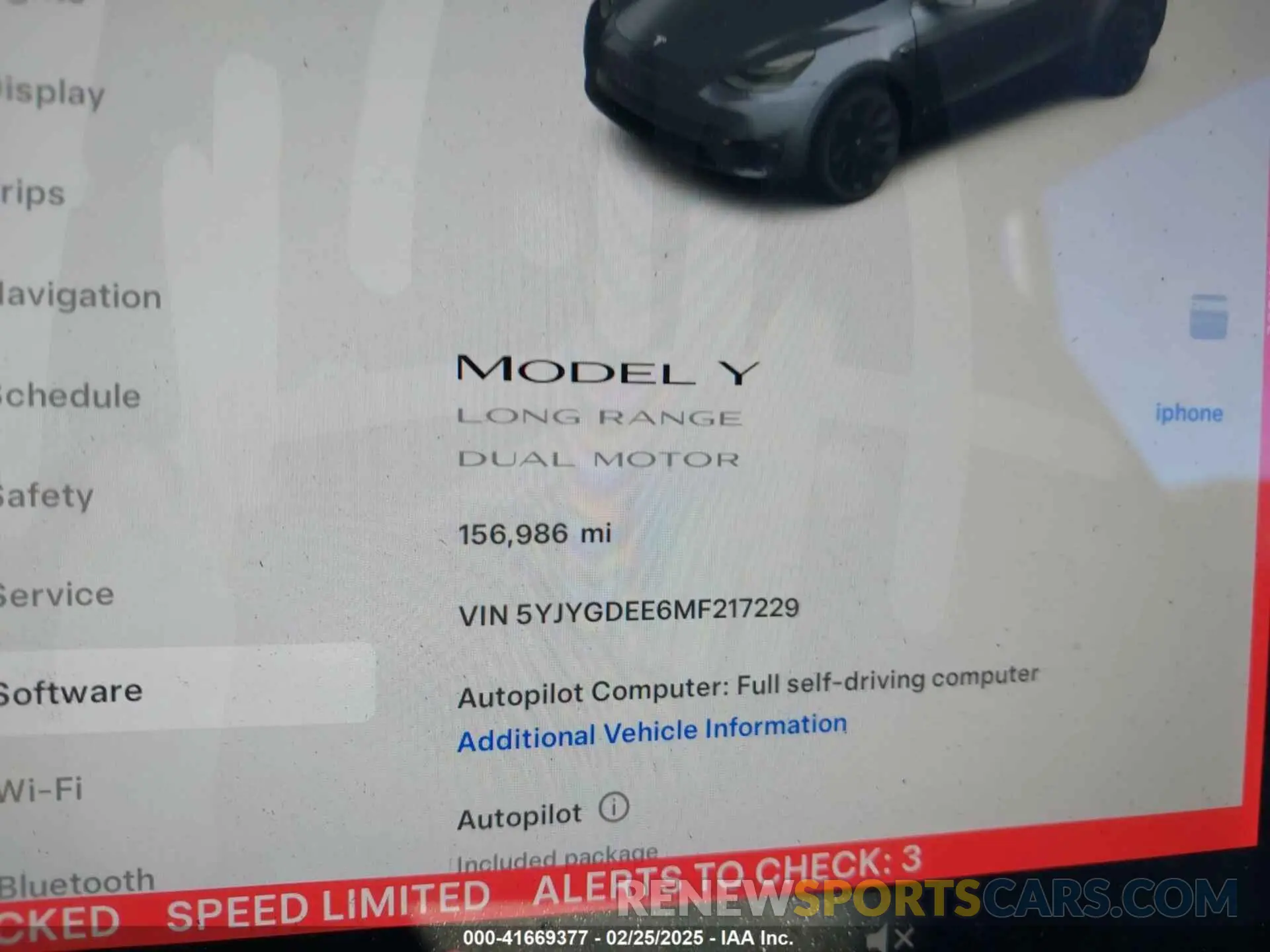 7 Photograph of a damaged car 5YJYGDEE6MF217229 TESLA MODEL Y 2021