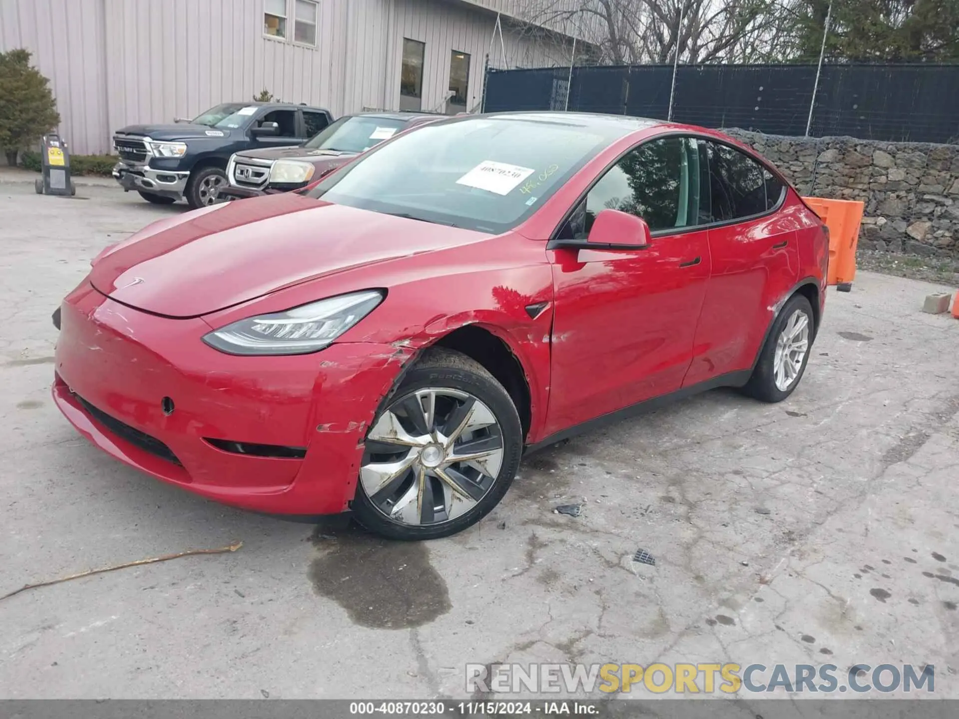 2 Photograph of a damaged car 5YJYGDEE6MF234421 TESLA MODEL Y 2021