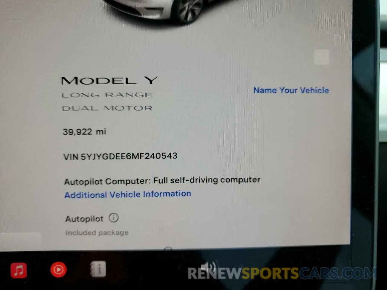 9 Photograph of a damaged car 5YJYGDEE6MF240543 TESLA MODEL Y 2021