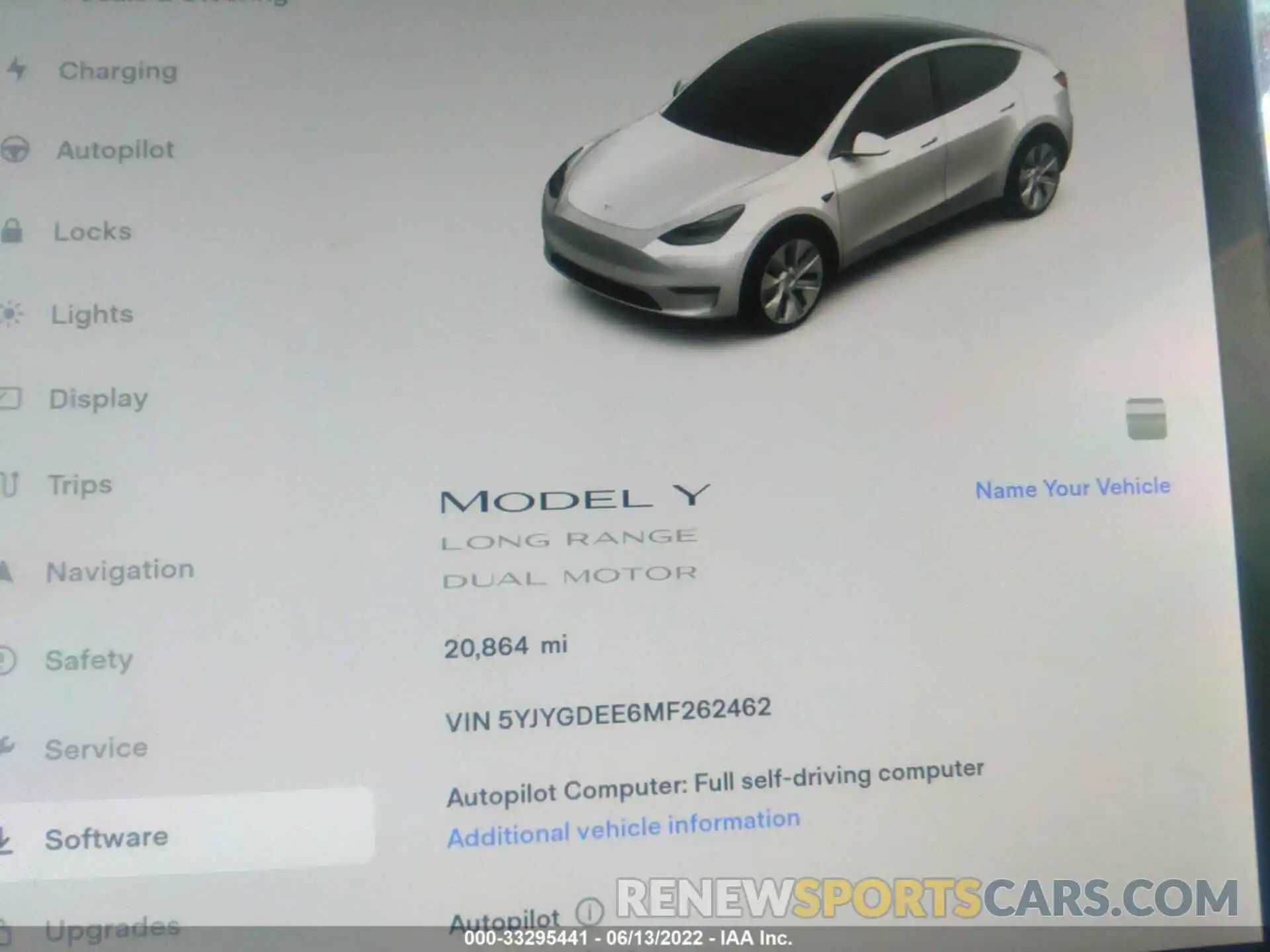 7 Photograph of a damaged car 5YJYGDEE6MF262462 TESLA MODEL Y 2021