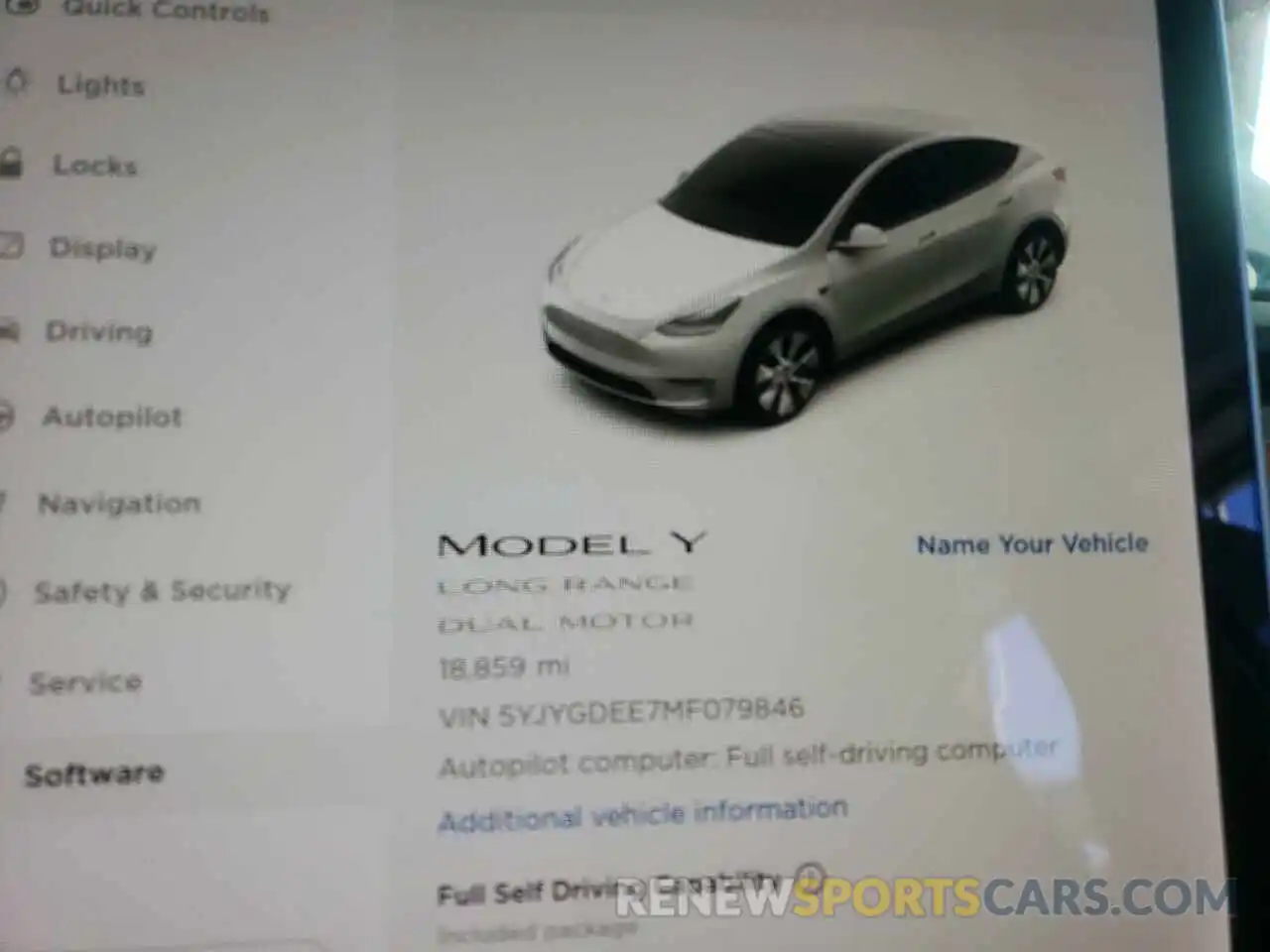 8 Photograph of a damaged car 5YJYGDEE7MF079846 TESLA MODEL Y 2021