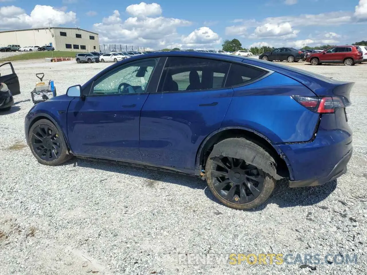 2 Photograph of a damaged car 5YJYGDEE7MF108200 TESLA MODEL Y 2021