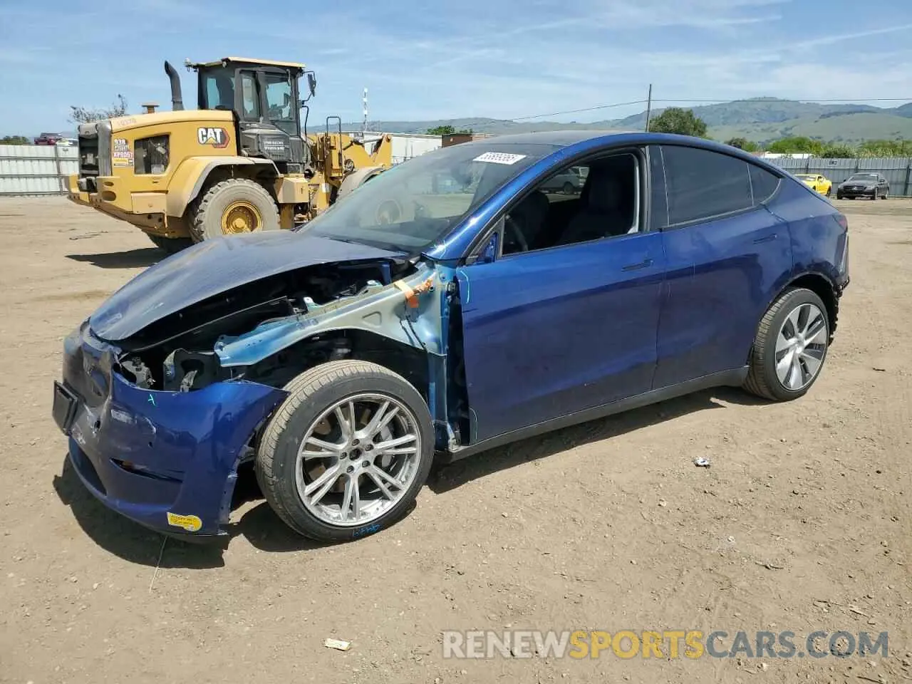 1 Photograph of a damaged car 5YJYGDEE7MF114420 TESLA MODEL Y 2021