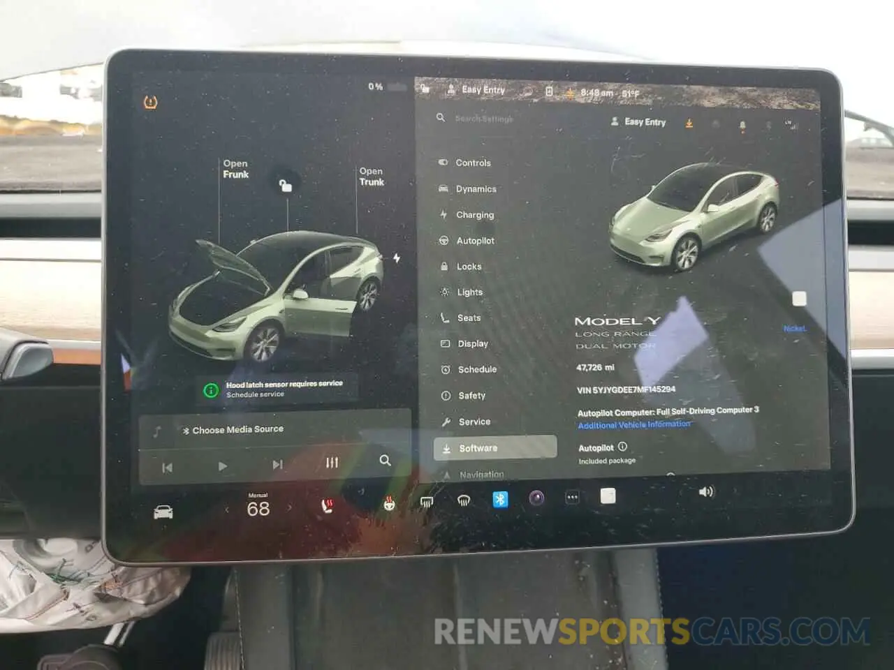 9 Photograph of a damaged car 5YJYGDEE7MF145294 TESLA MODEL Y 2021
