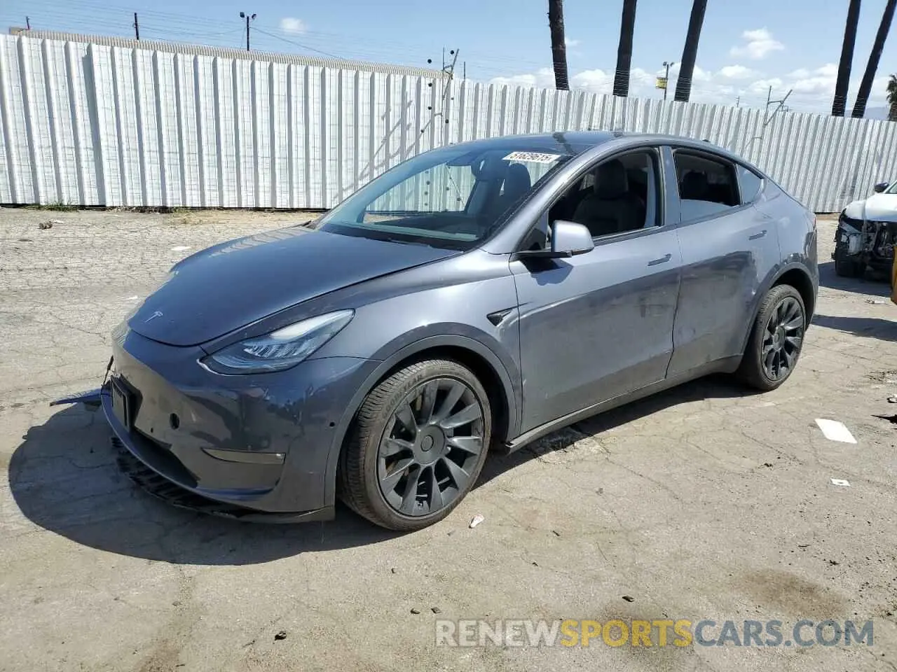 1 Photograph of a damaged car 5YJYGDEE7MF152990 TESLA MODEL Y 2021