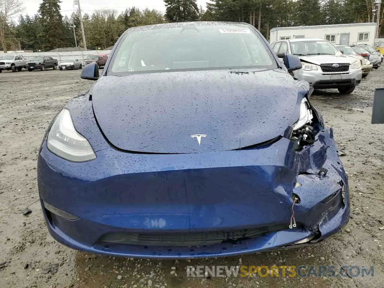 5 Photograph of a damaged car 5YJYGDEE7MF160510 TESLA MODEL Y 2021
