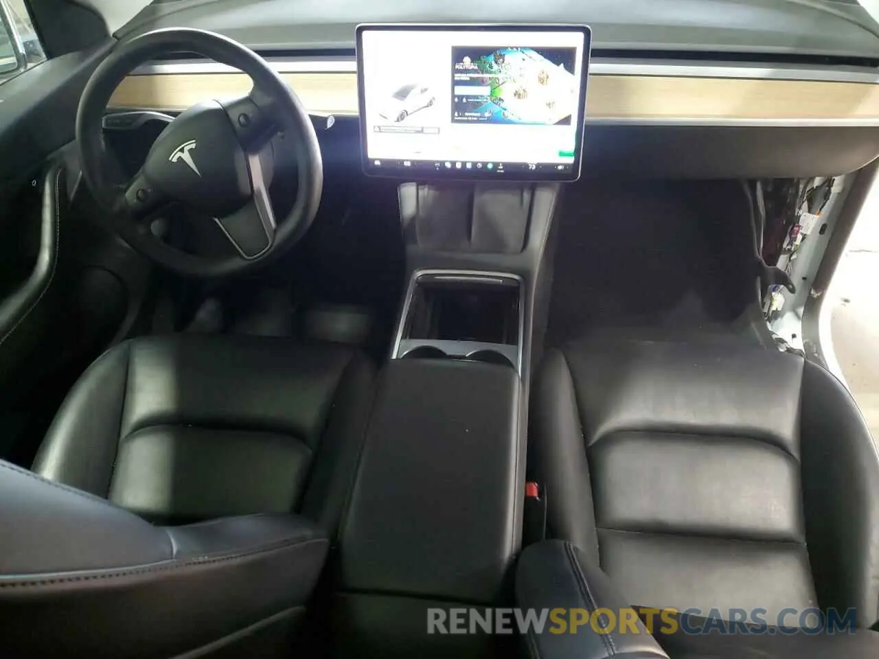 8 Photograph of a damaged car 5YJYGDEE7MF185360 TESLA MODEL Y 2021