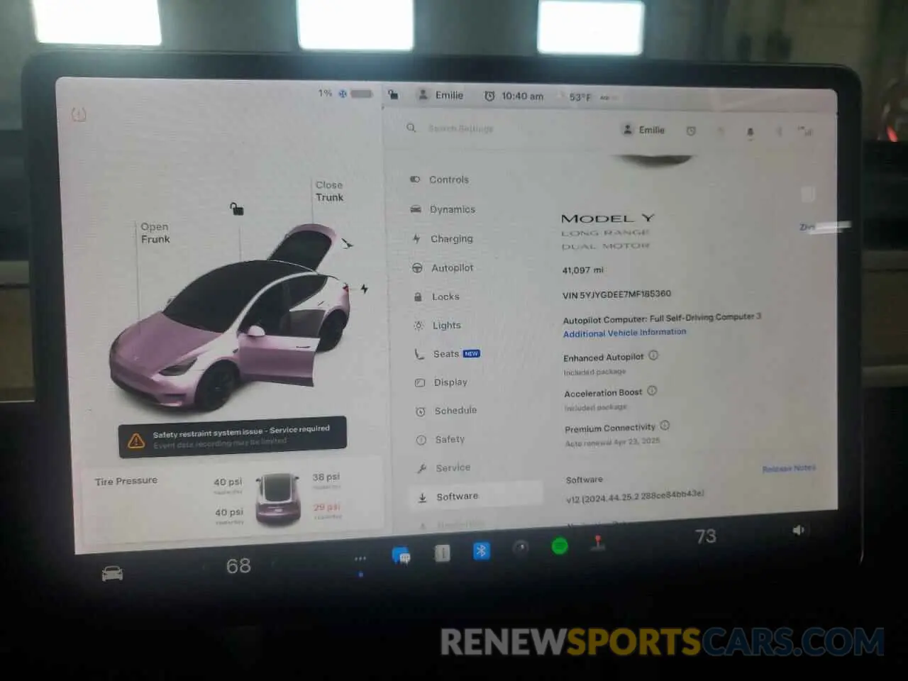 9 Photograph of a damaged car 5YJYGDEE7MF185360 TESLA MODEL Y 2021