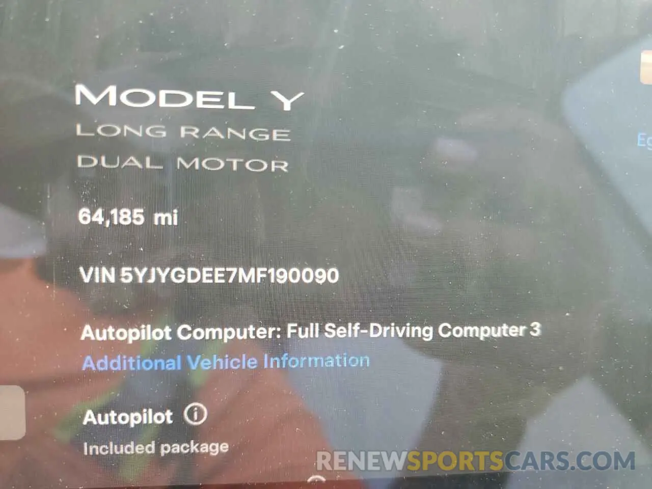 9 Photograph of a damaged car 5YJYGDEE7MF190090 TESLA MODEL Y 2021