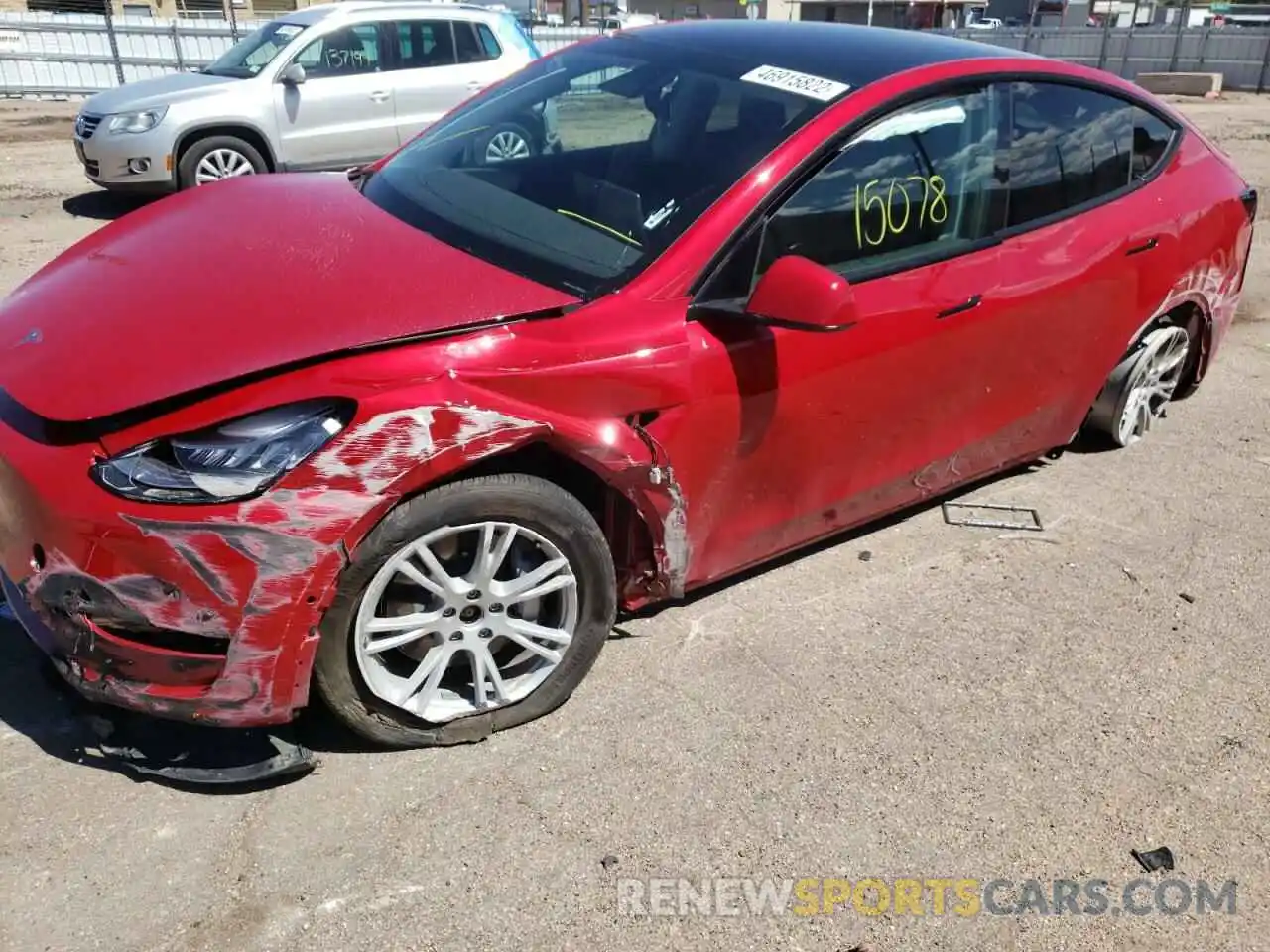 9 Photograph of a damaged car 5YJYGDEE7MF248084 TESLA MODEL Y 2021