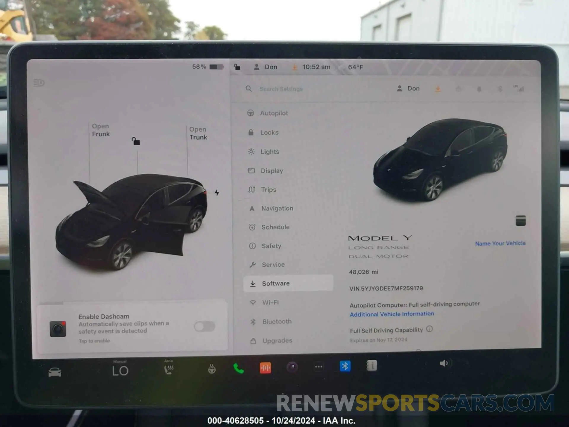 15 Photograph of a damaged car 5YJYGDEE7MF259179 TESLA MODEL Y 2021