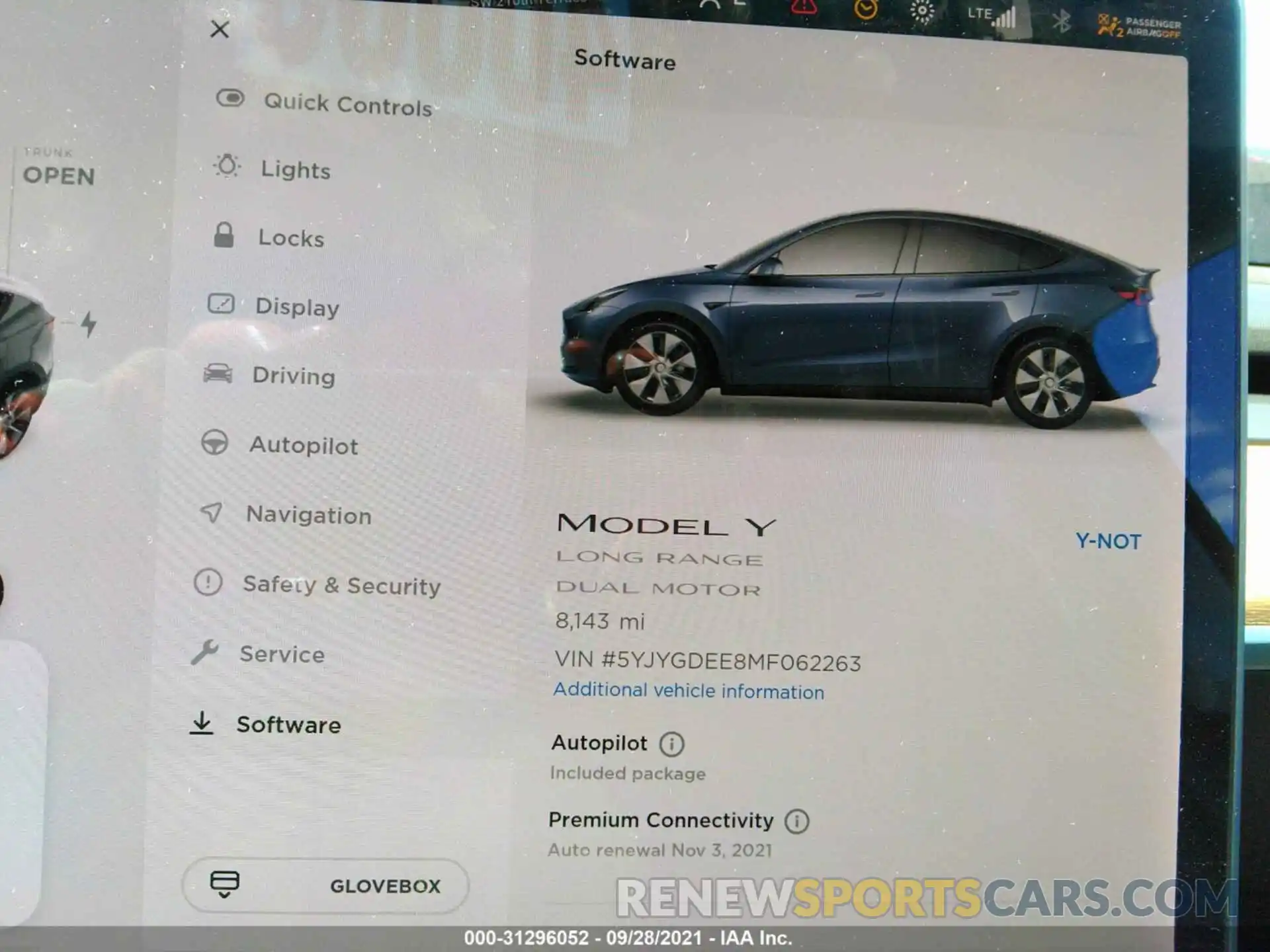 7 Photograph of a damaged car 5YJYGDEE8MF062263 TESLA MODEL Y 2021