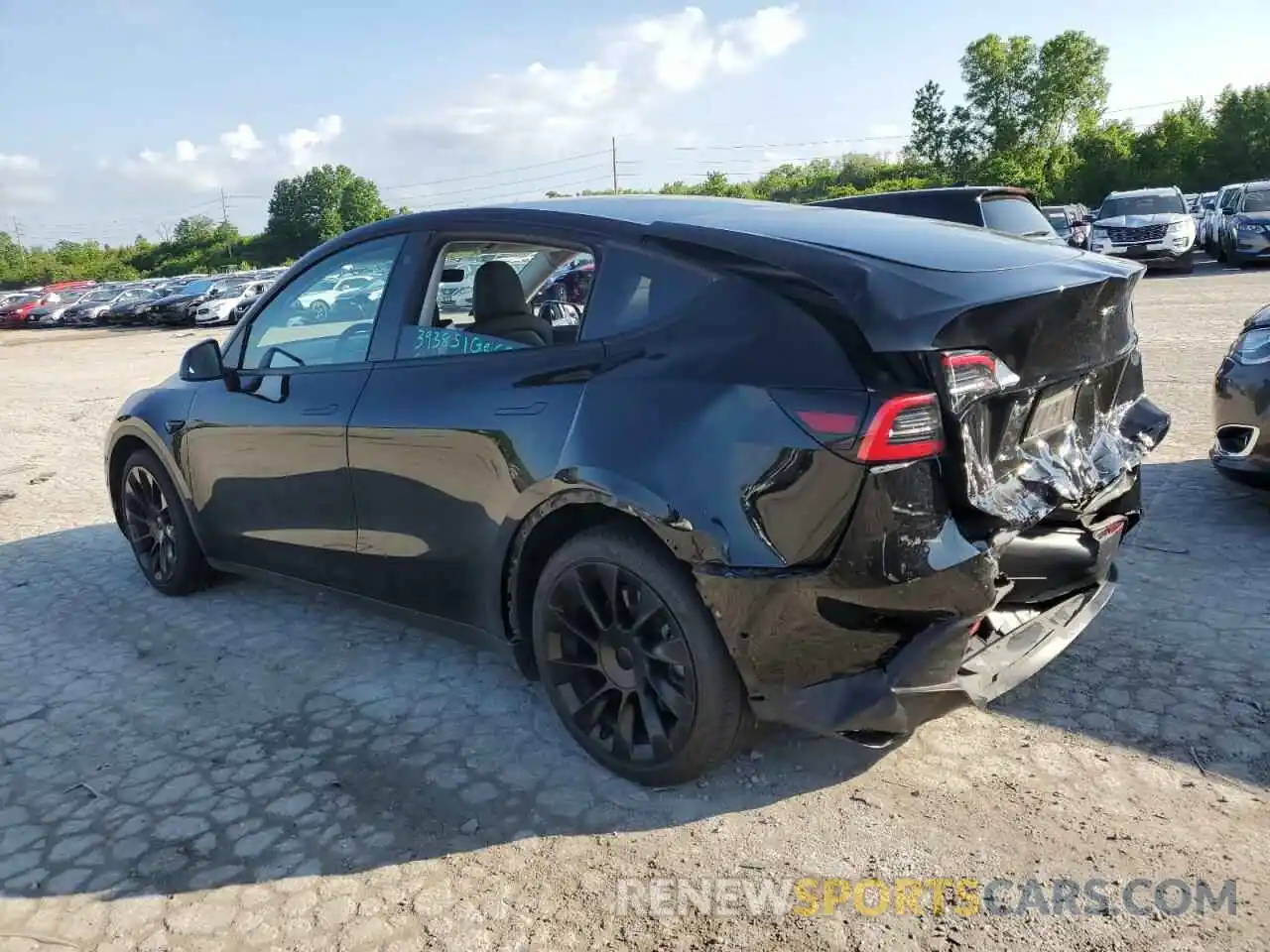 2 Photograph of a damaged car 5YJYGDEE8MF067799 TESLA MODEL Y 2021