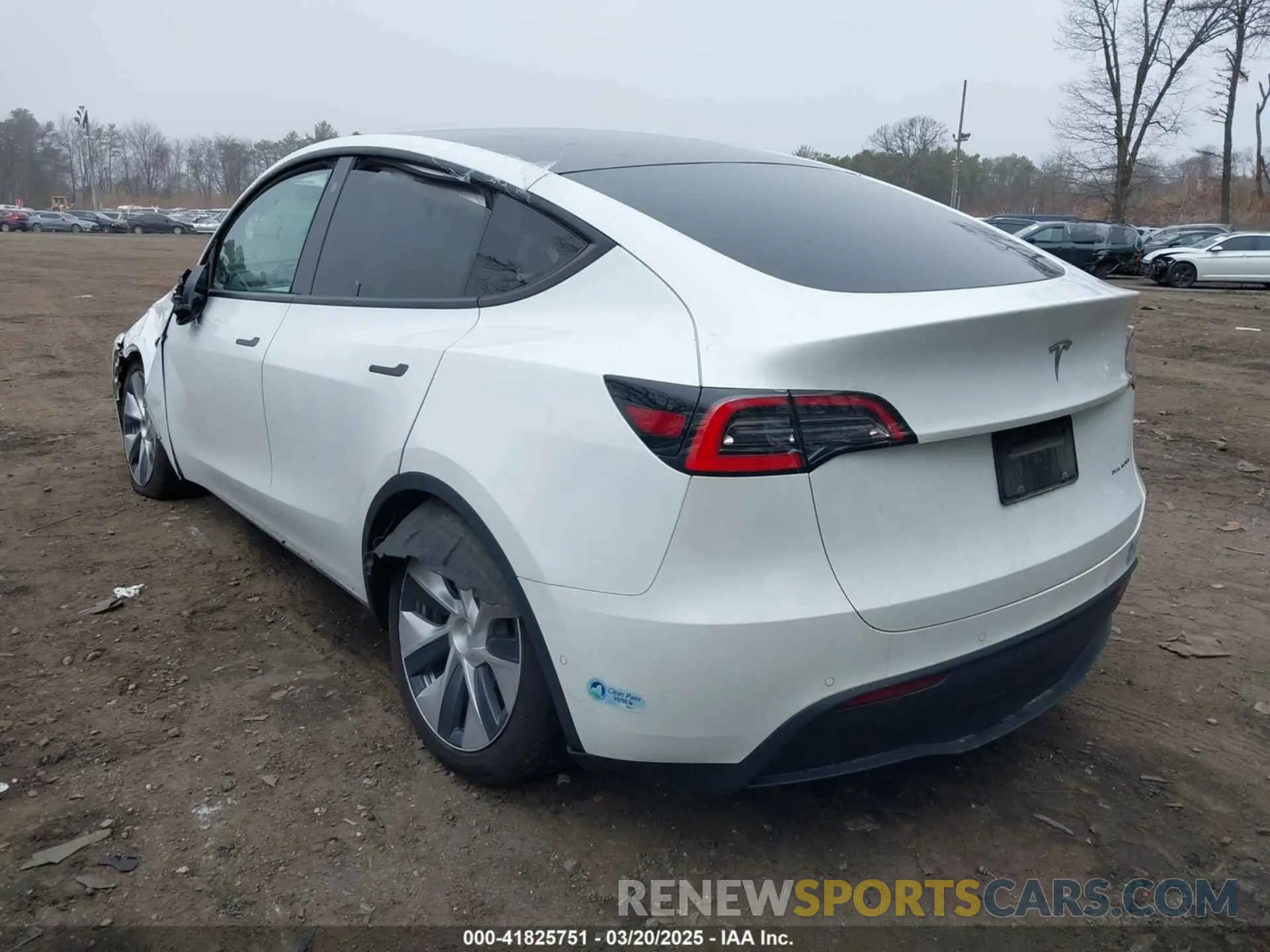 3 Photograph of a damaged car 5YJYGDEE8MF069391 TESLA MODEL Y 2021