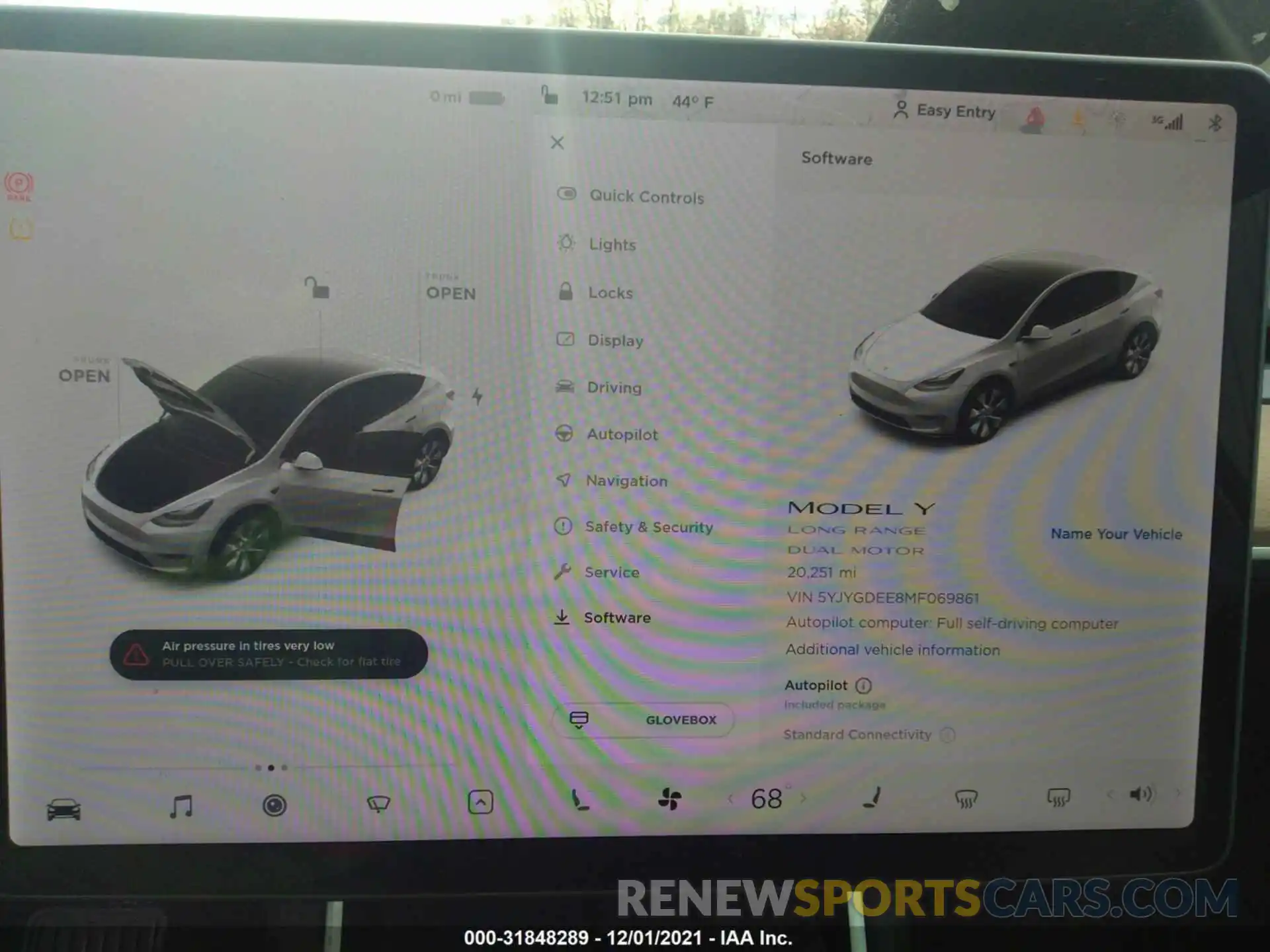 7 Photograph of a damaged car 5YJYGDEE8MF069861 TESLA MODEL Y 2021