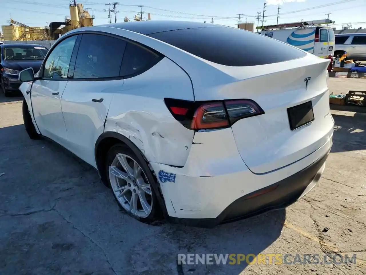 3 Photograph of a damaged car 5YJYGDEE8MF074722 TESLA MODEL Y 2021