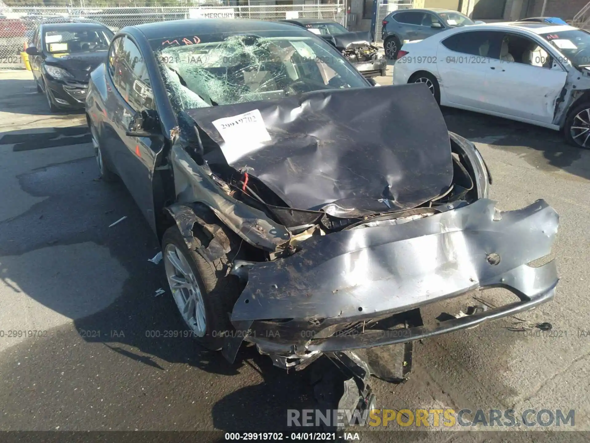 6 Photograph of a damaged car 5YJYGDEE8MF094520 TESLA MODEL Y 2021