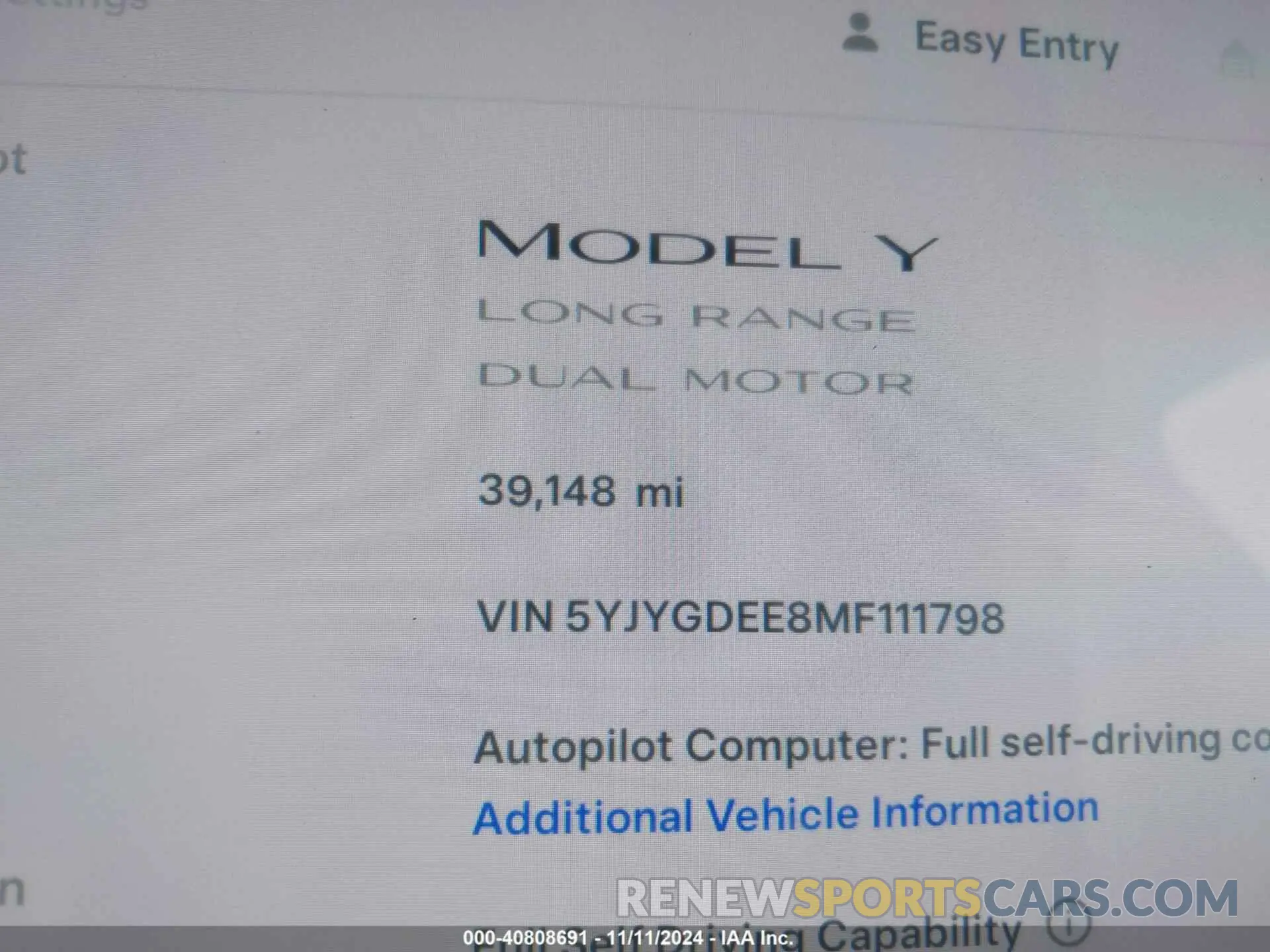 7 Photograph of a damaged car 5YJYGDEE8MF111798 TESLA MODEL Y 2021