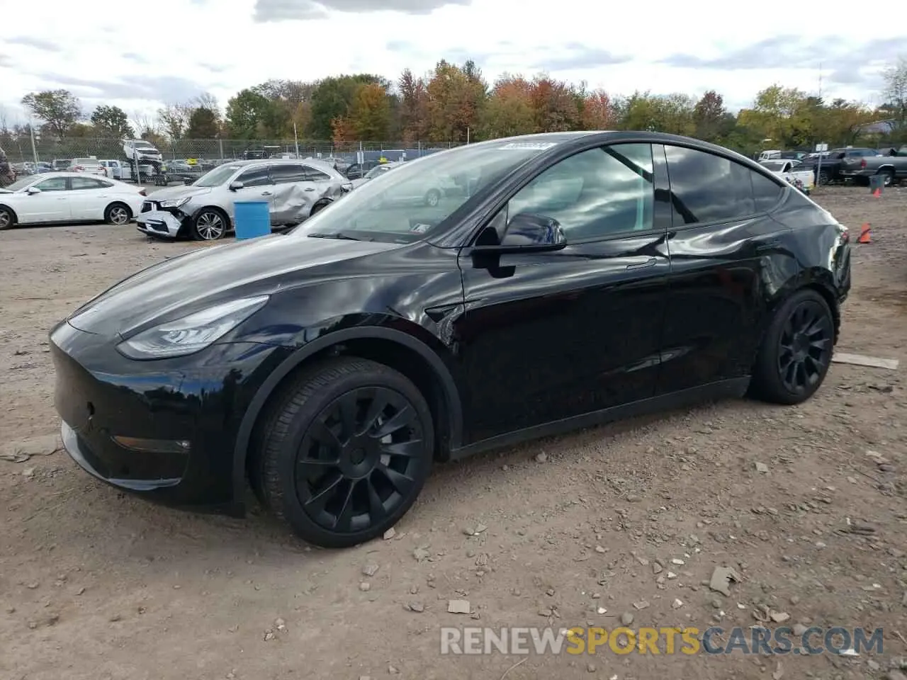1 Photograph of a damaged car 5YJYGDEE8MF119805 TESLA MODEL Y 2021