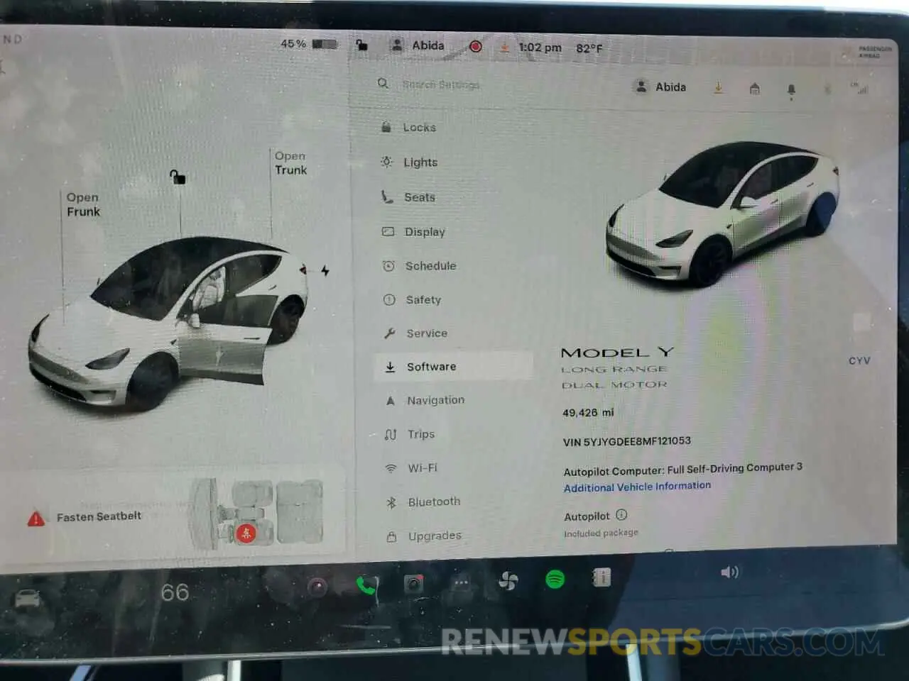 9 Photograph of a damaged car 5YJYGDEE8MF121053 TESLA MODEL Y 2021