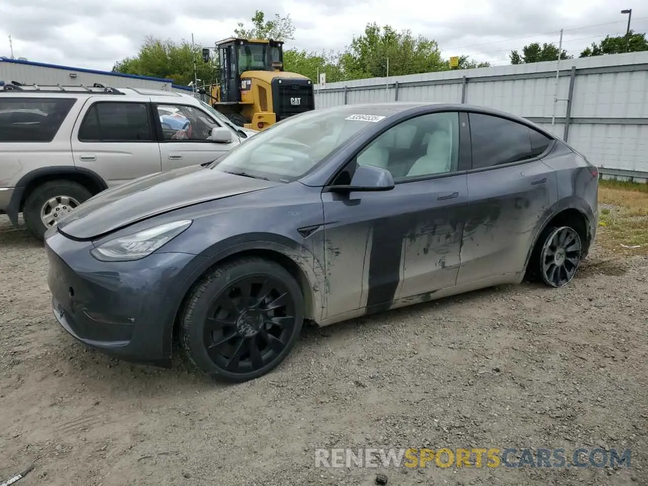 1 Photograph of a damaged car 5YJYGDEE8MF139620 TESLA MODEL Y 2021
