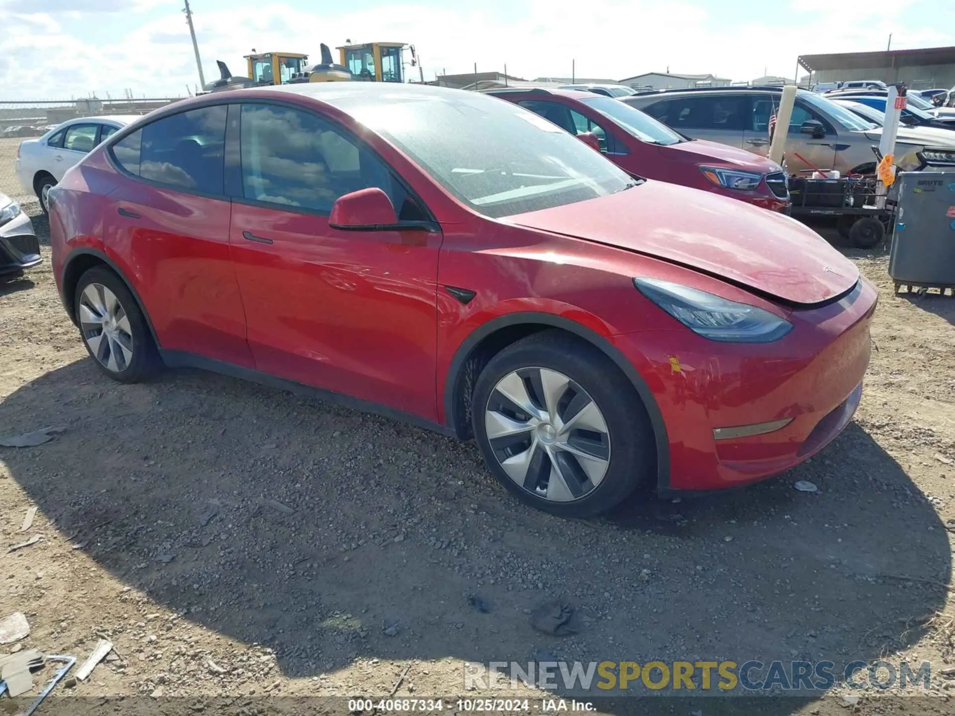1 Photograph of a damaged car 5YJYGDEE8MF140458 TESLA MODEL Y 2021