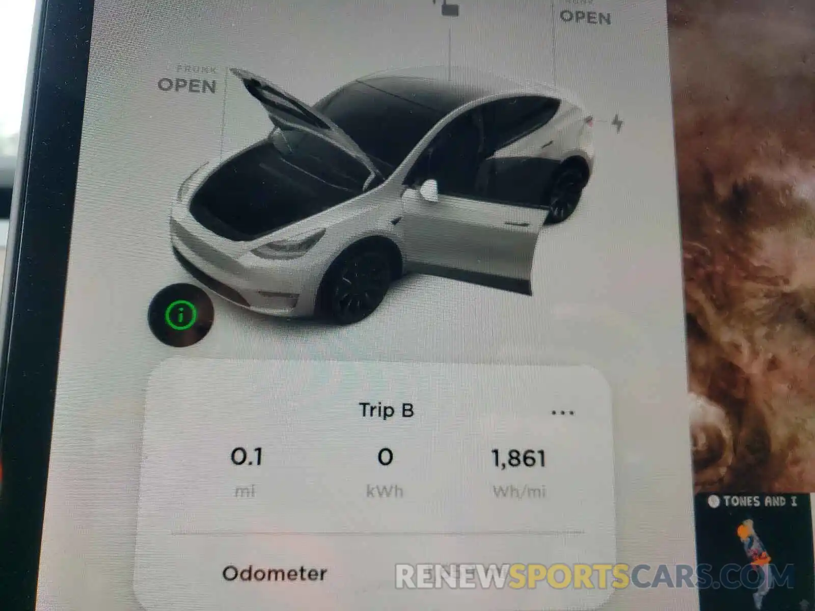 8 Photograph of a damaged car 5YJYGDEE8MF143716 TESLA MODEL Y 2021