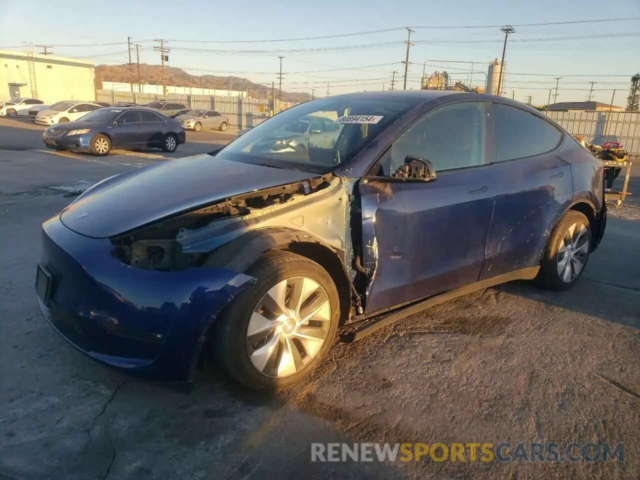 1 Photograph of a damaged car 5YJYGDEE8MF148849 TESLA MODEL Y 2021
