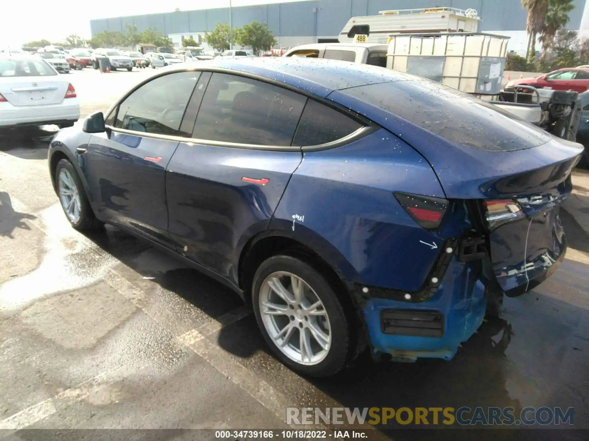 3 Photograph of a damaged car 5YJYGDEE8MF218768 TESLA MODEL Y 2021