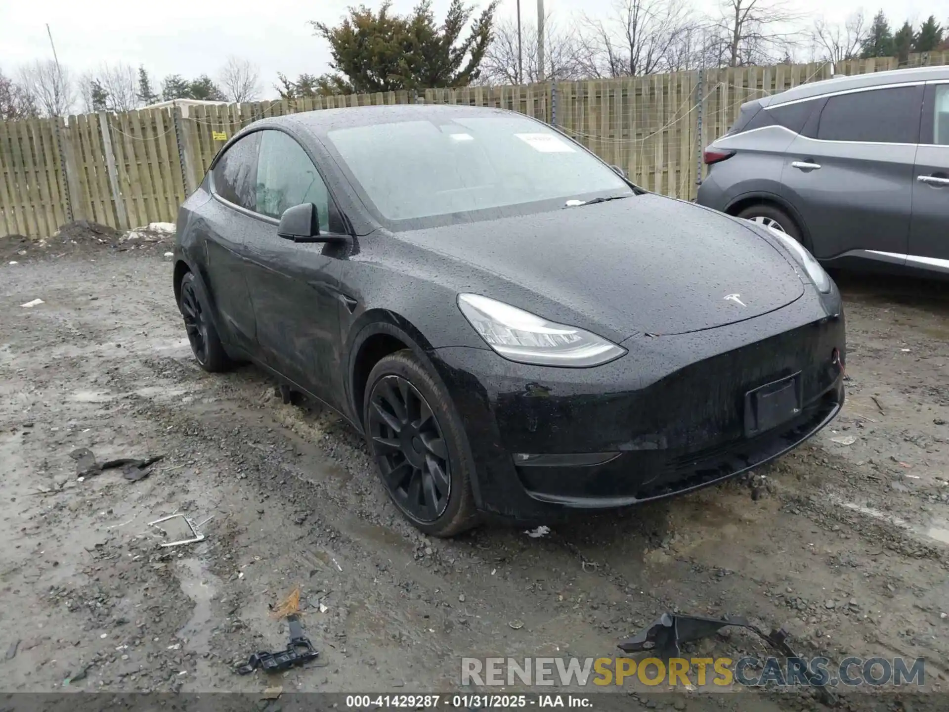 1 Photograph of a damaged car 5YJYGDEE8MF229401 TESLA MODEL Y 2021