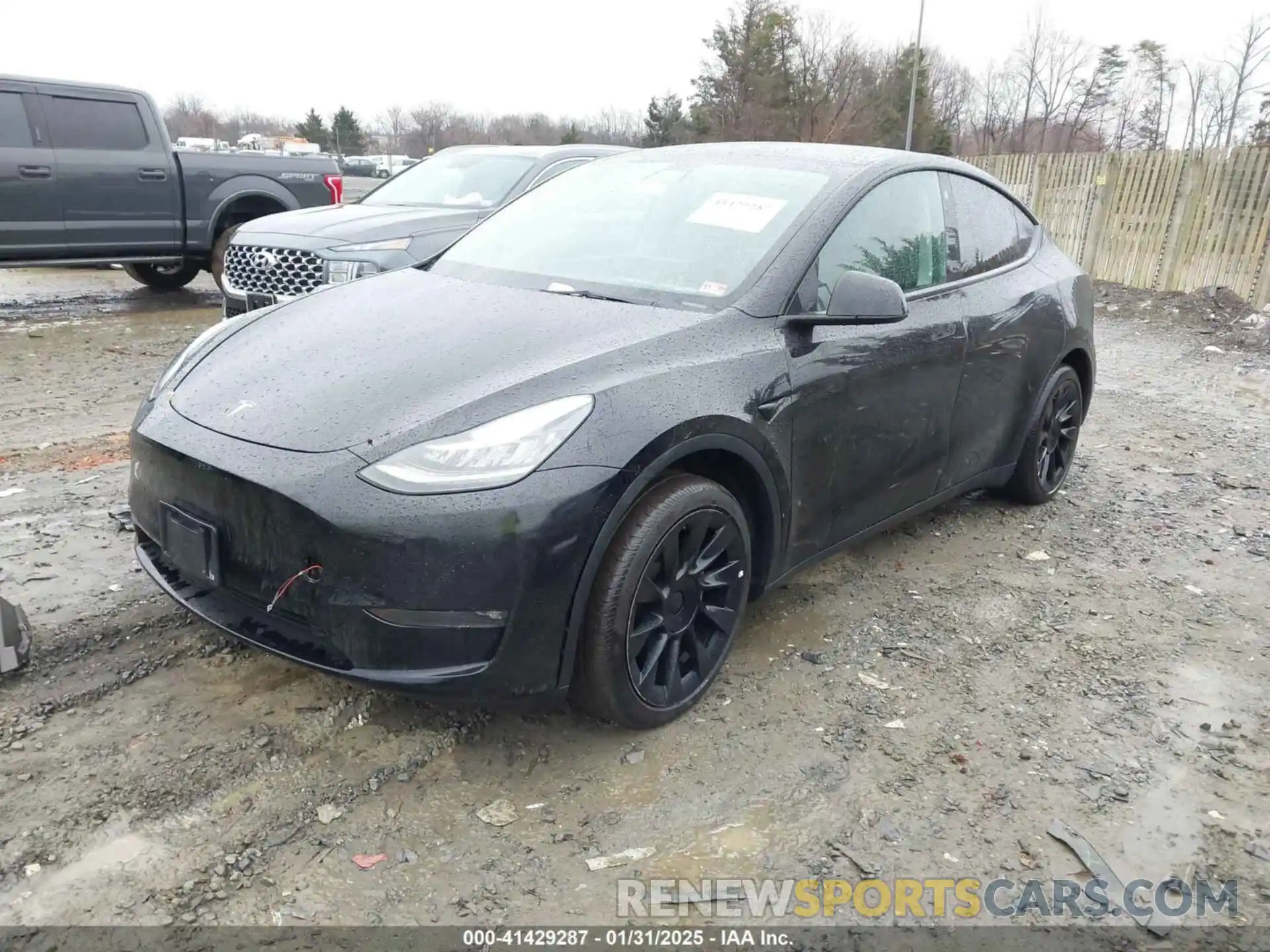 2 Photograph of a damaged car 5YJYGDEE8MF229401 TESLA MODEL Y 2021