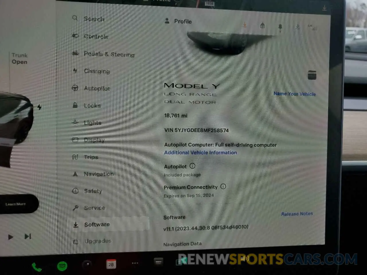 9 Photograph of a damaged car 5YJYGDEE8MF258574 TESLA MODEL Y 2021