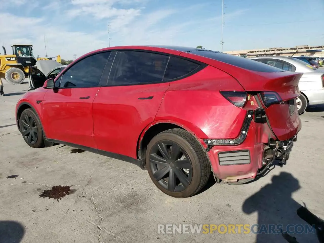 2 Photograph of a damaged car 5YJYGDEE8MF260891 TESLA MODEL Y 2021