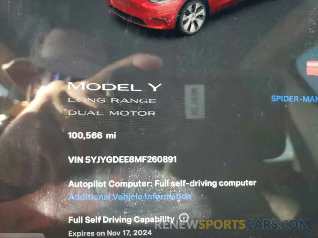 9 Photograph of a damaged car 5YJYGDEE8MF260891 TESLA MODEL Y 2021