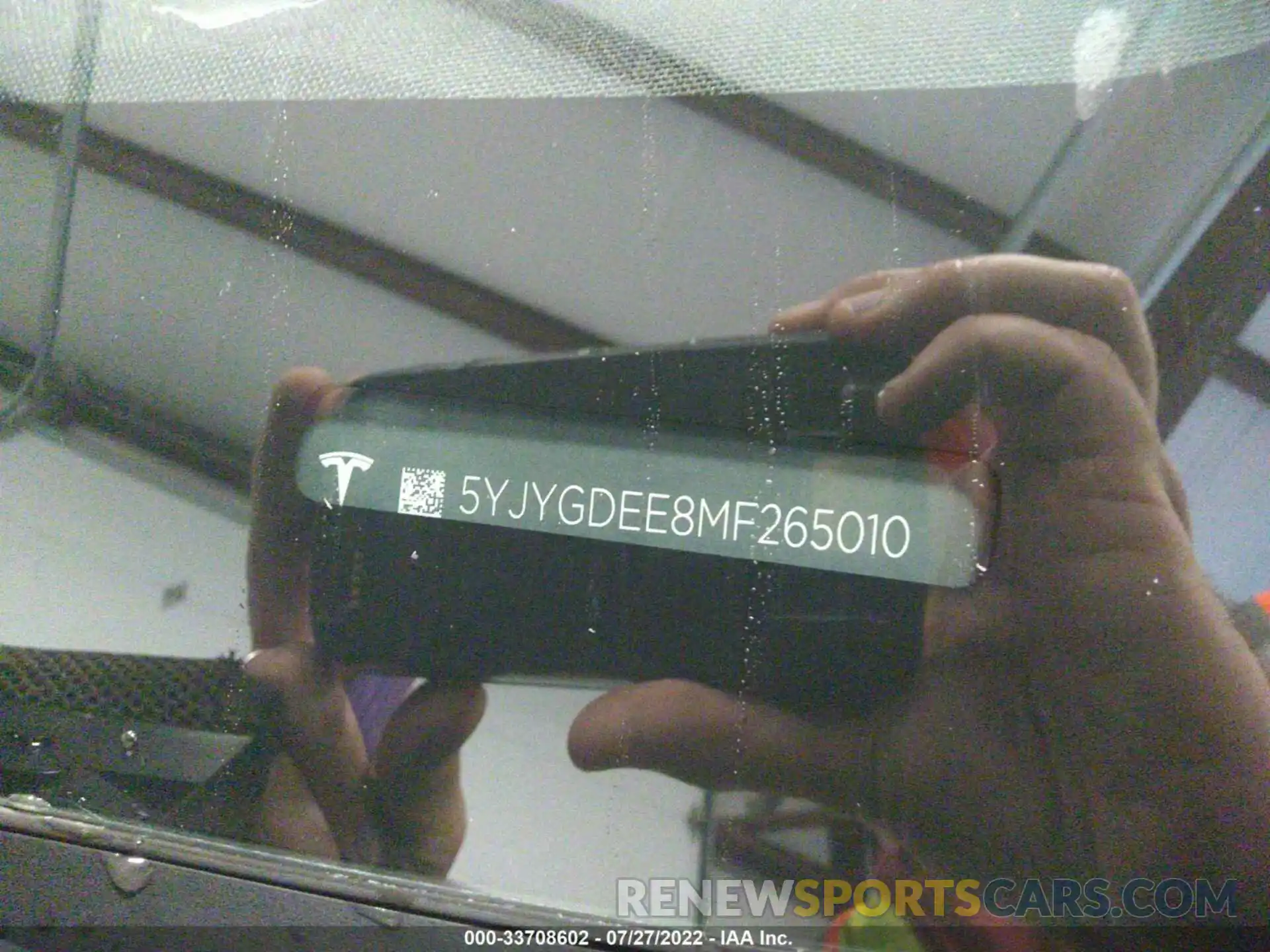 9 Photograph of a damaged car 5YJYGDEE8MF265010 TESLA MODEL Y 2021