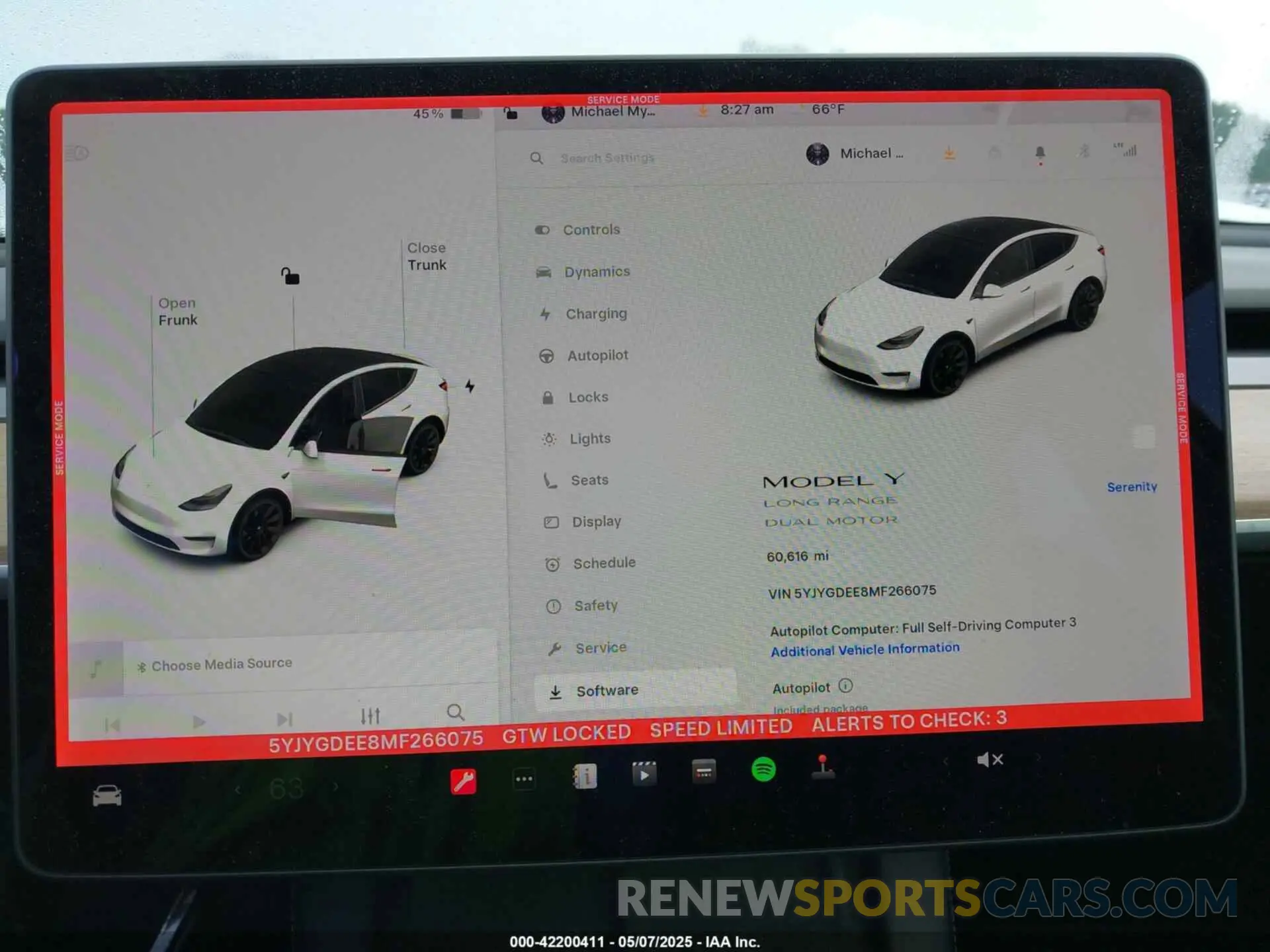 7 Photograph of a damaged car 5YJYGDEE8MF266075 TESLA MODEL Y 2021