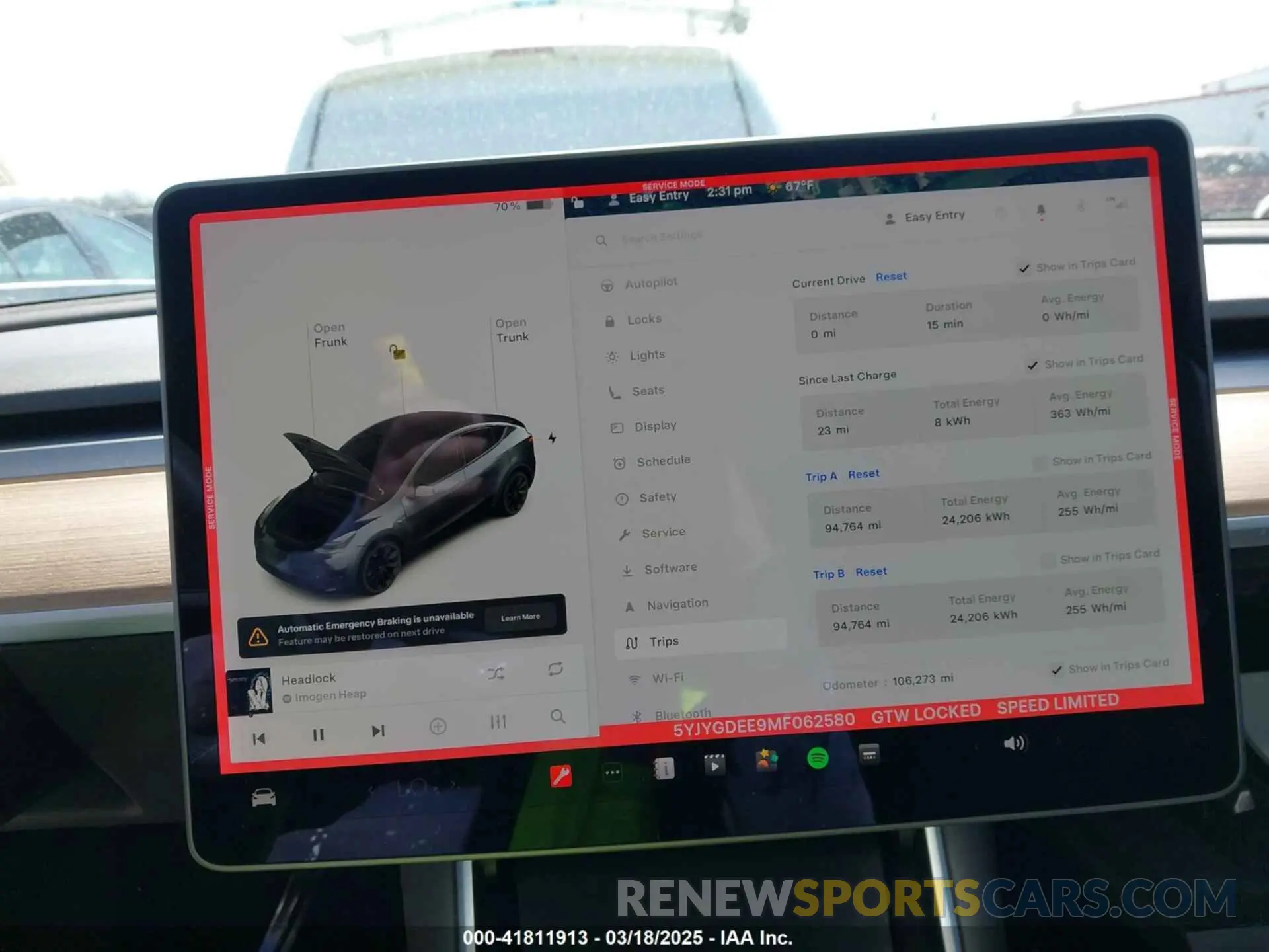 7 Photograph of a damaged car 5YJYGDEE9MF062580 TESLA MODEL Y 2021