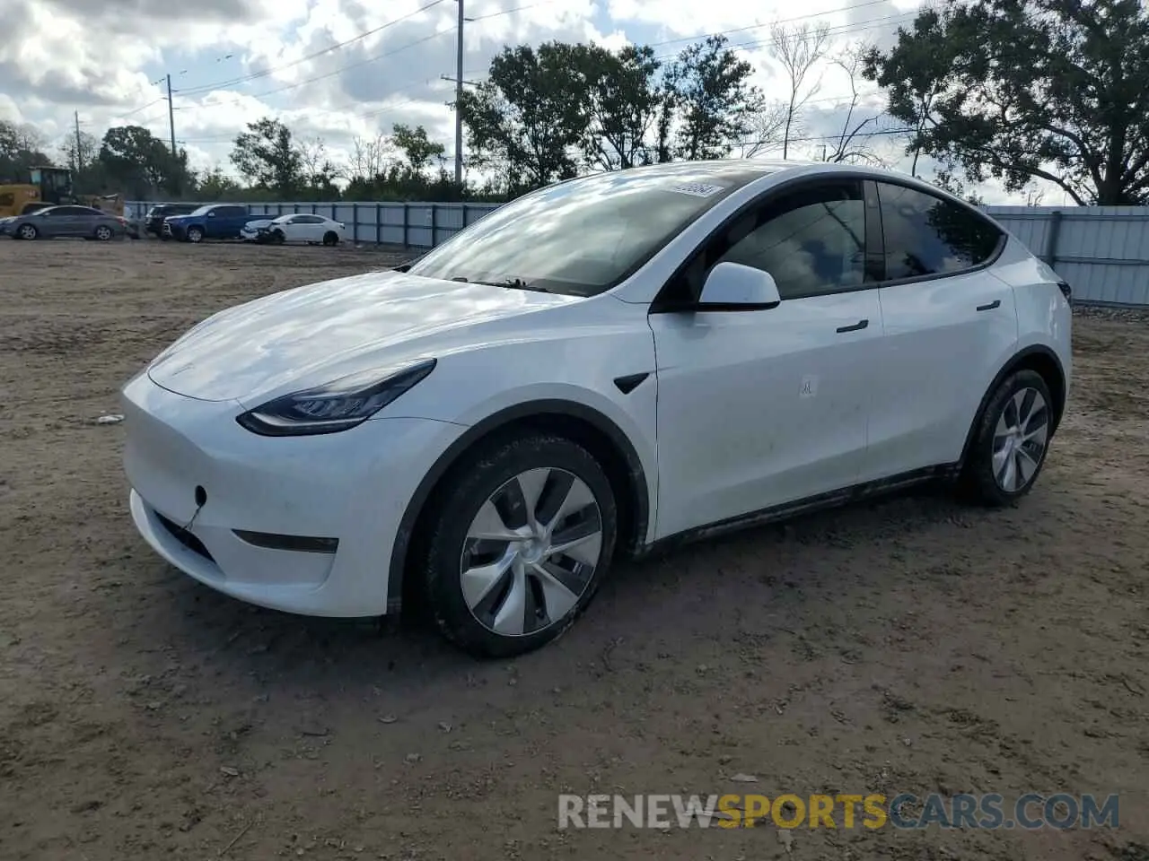 1 Photograph of a damaged car 5YJYGDEE9MF077726 TESLA MODEL Y 2021