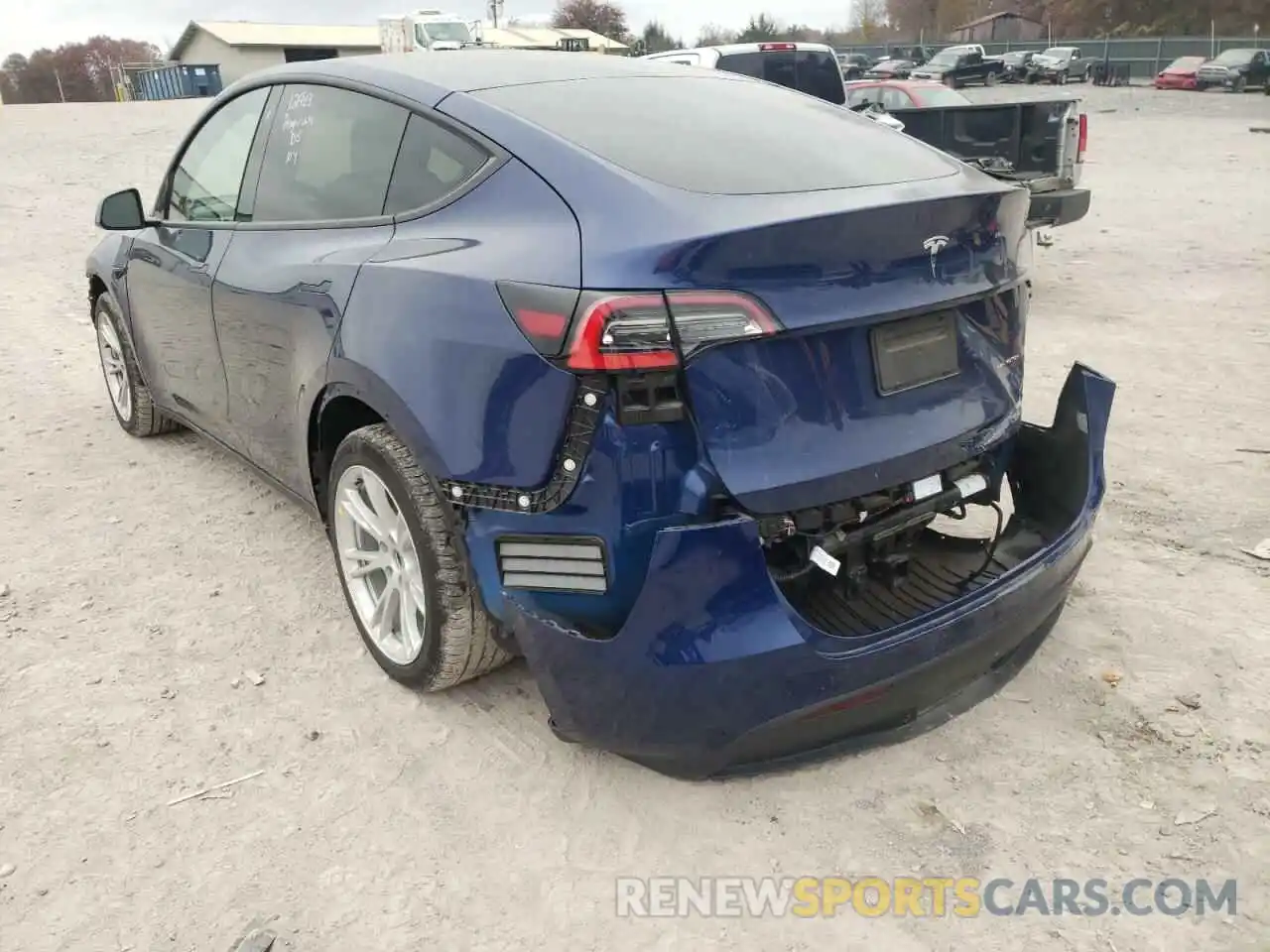 3 Photograph of a damaged car 5YJYGDEE9MF088726 TESLA MODEL Y 2021