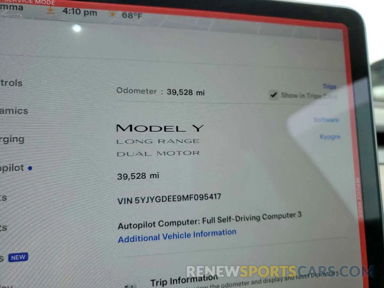 9 Photograph of a damaged car 5YJYGDEE9MF095417 TESLA MODEL Y 2021