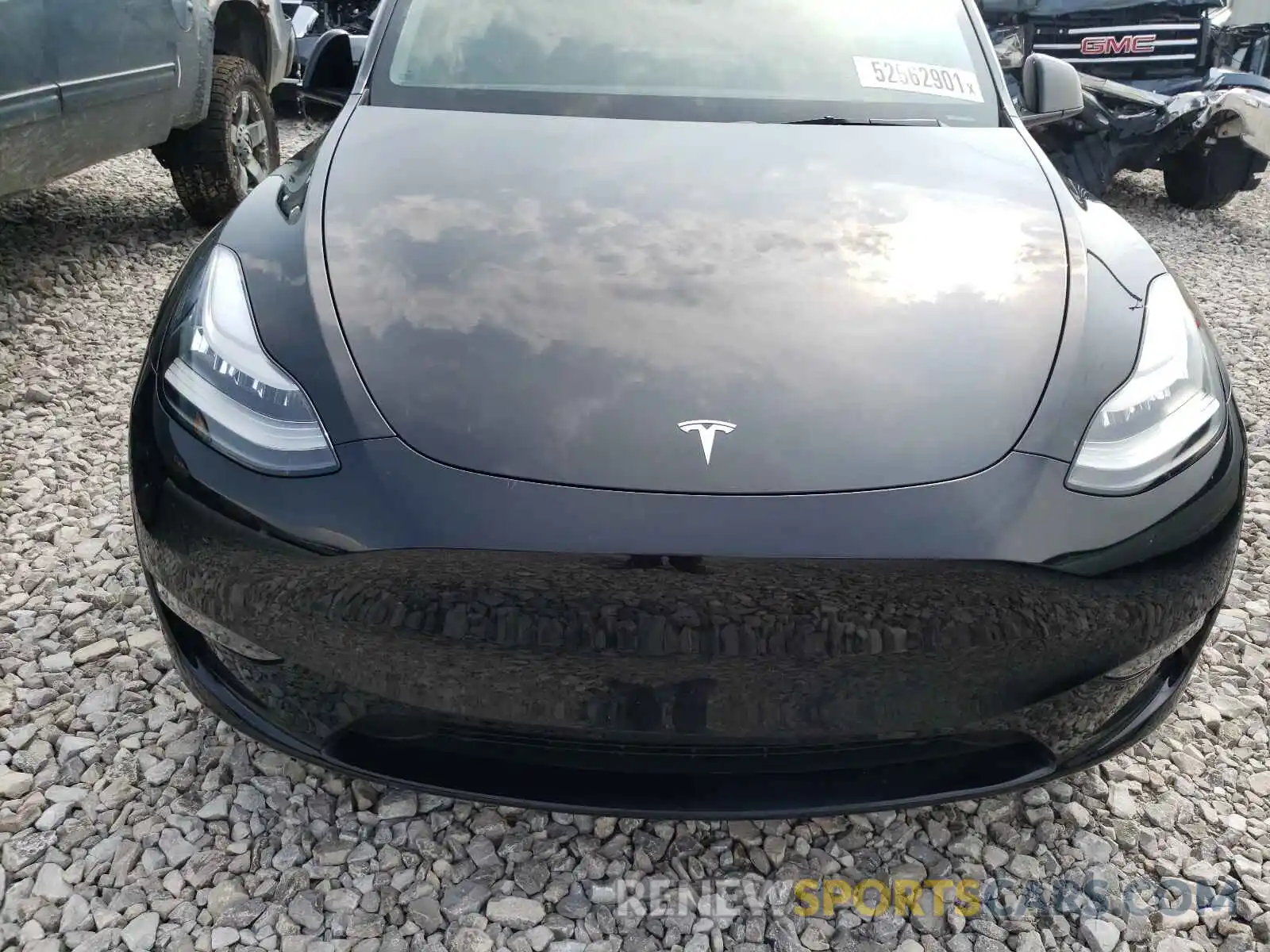 7 Photograph of a damaged car 5YJYGDEE9MF107923 TESLA MODEL Y 2021