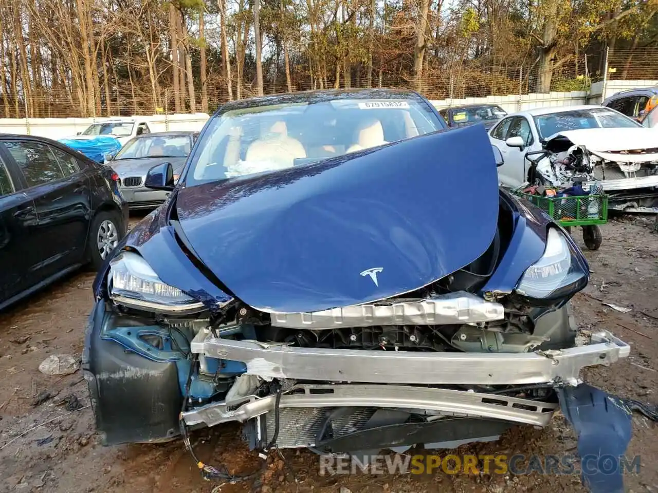 5 Photograph of a damaged car 5YJYGDEE9MF114192 TESLA MODEL Y 2021