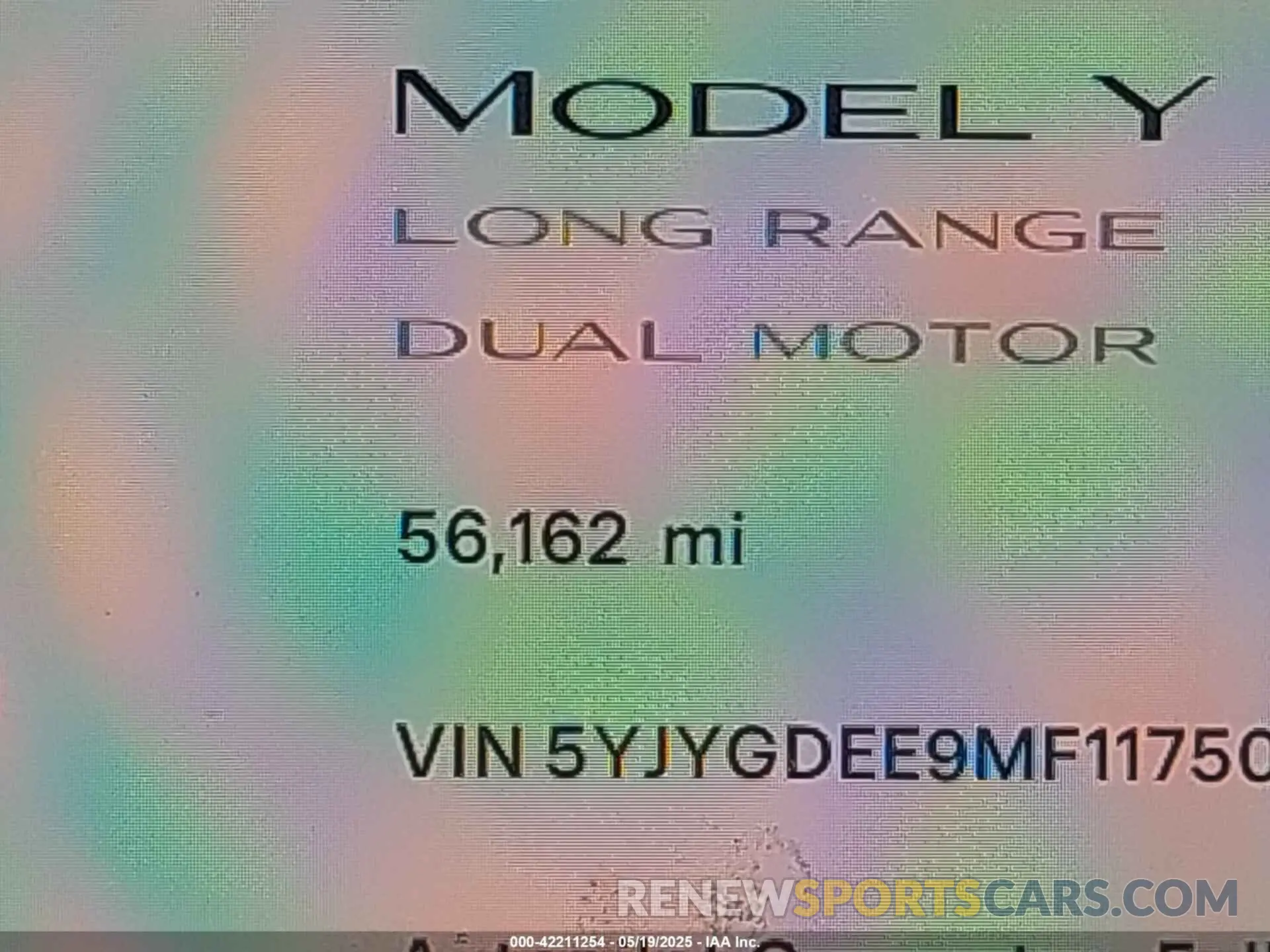 16 Photograph of a damaged car 5YJYGDEE9MF117500 TESLA MODEL Y 2021