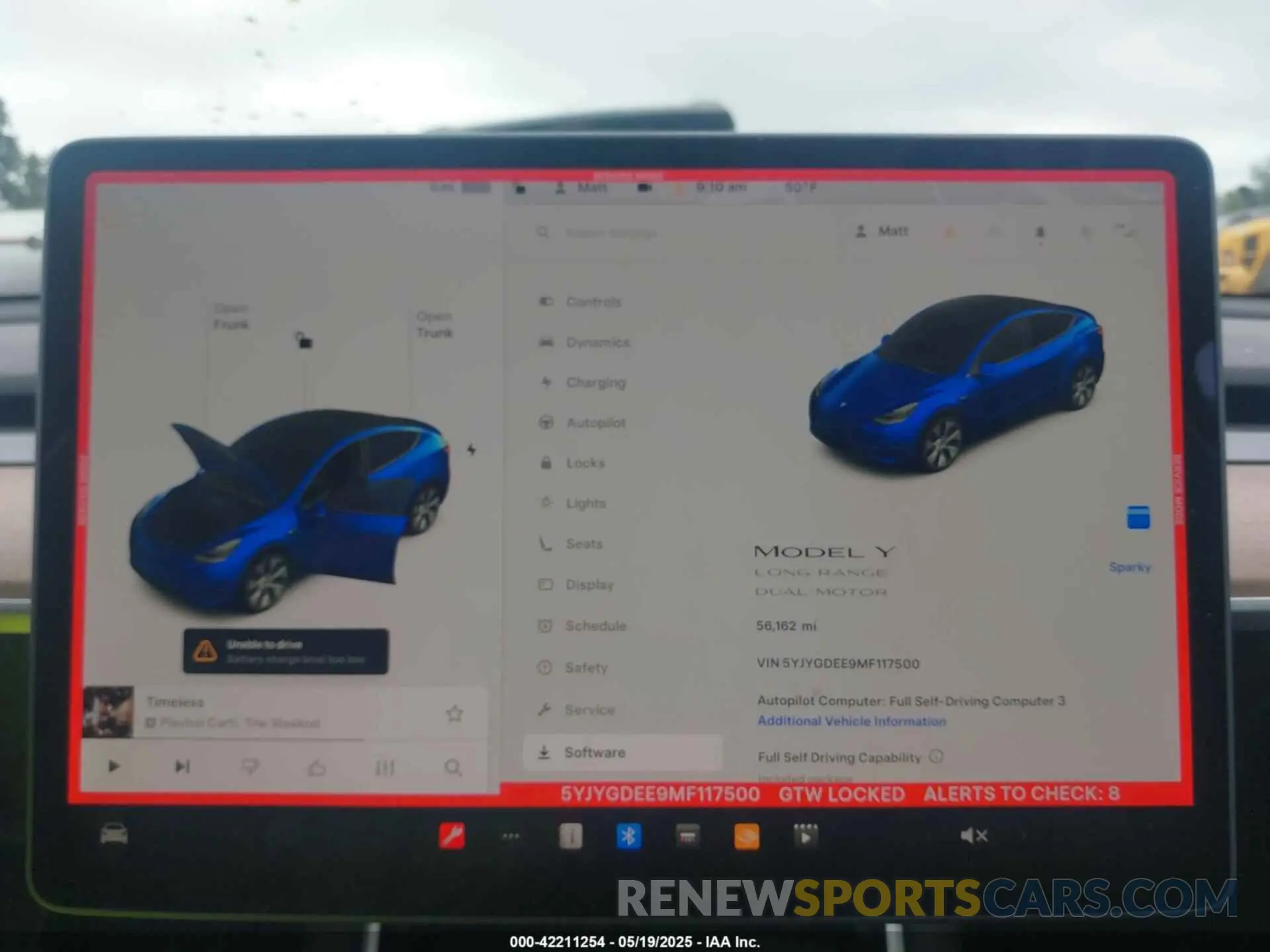 7 Photograph of a damaged car 5YJYGDEE9MF117500 TESLA MODEL Y 2021