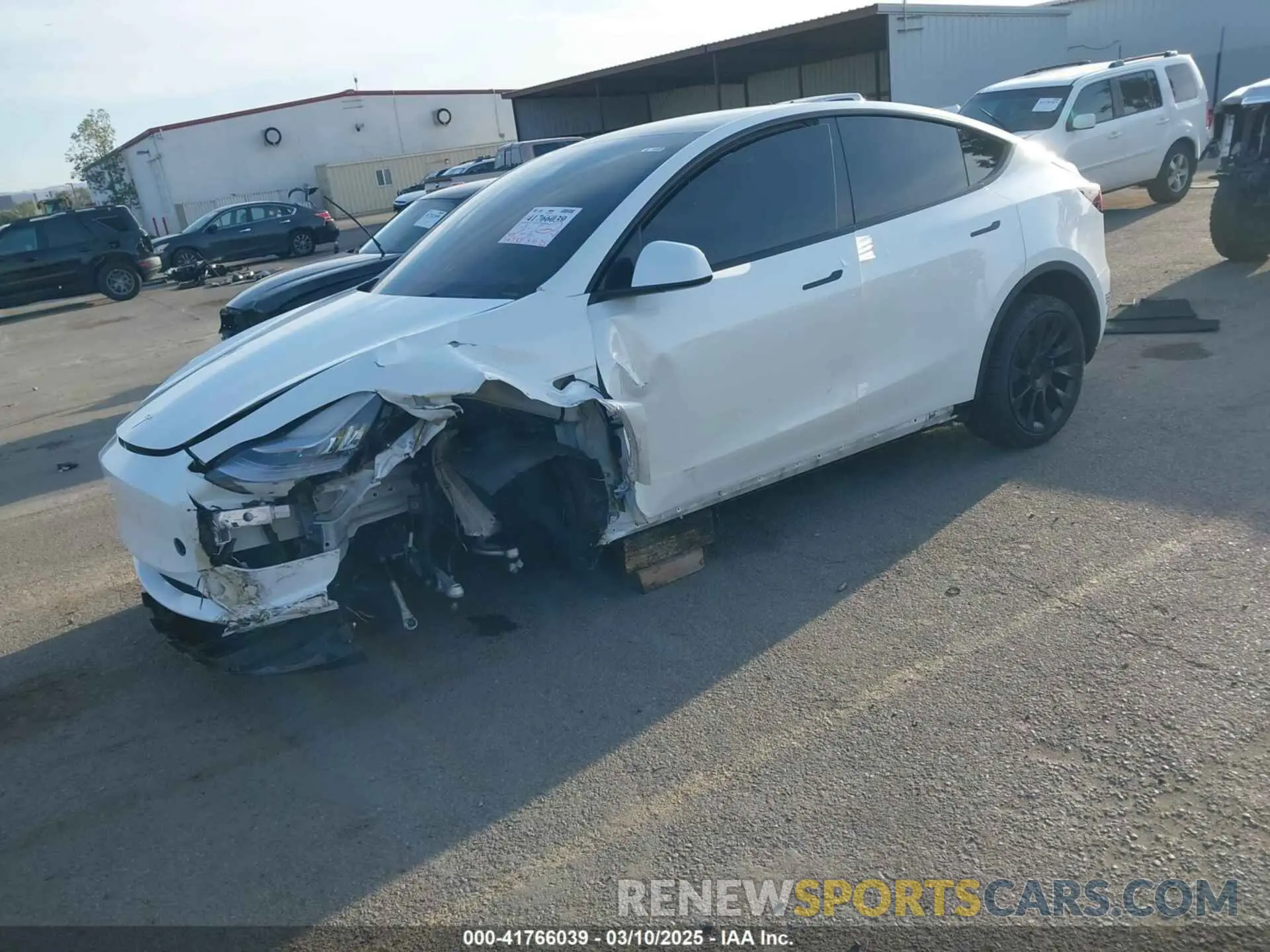 2 Photograph of a damaged car 5YJYGDEE9MF149217 TESLA MODEL Y 2021