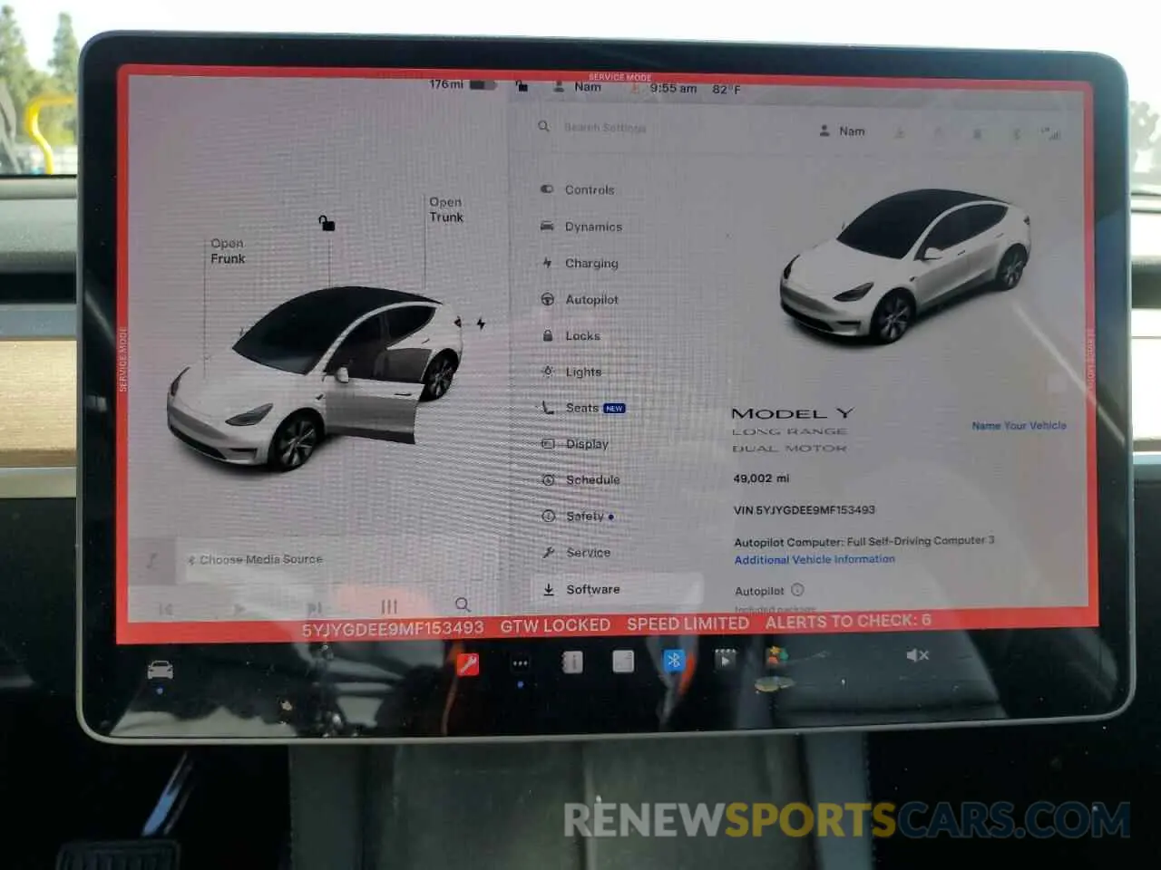9 Photograph of a damaged car 5YJYGDEE9MF153493 TESLA MODEL Y 2021